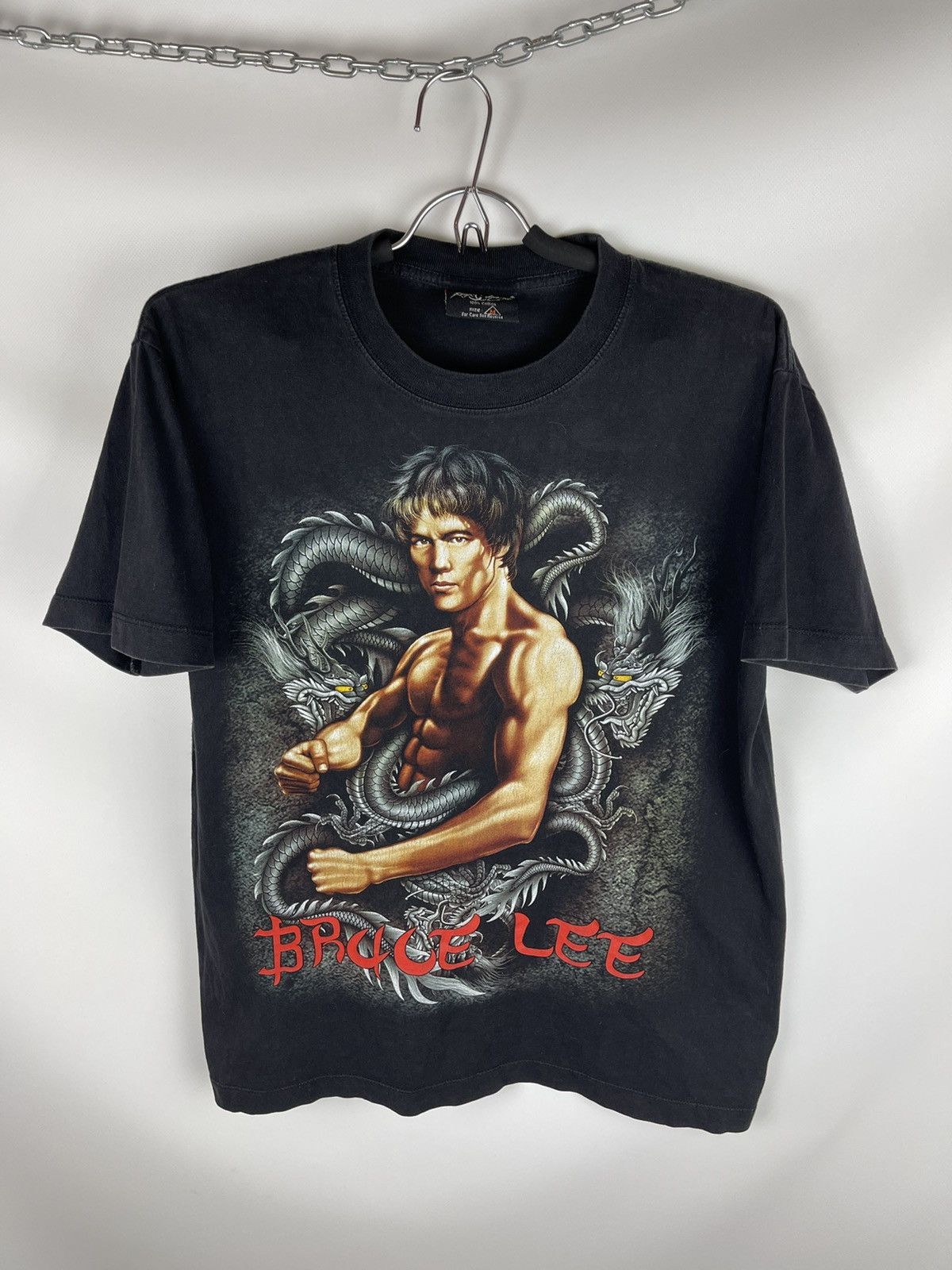 Band Tees × Vintage Vintage 90s Bruce Lee double print band tee shirt Size US M / EU 48-50 / 2 - 1 Thumbnail