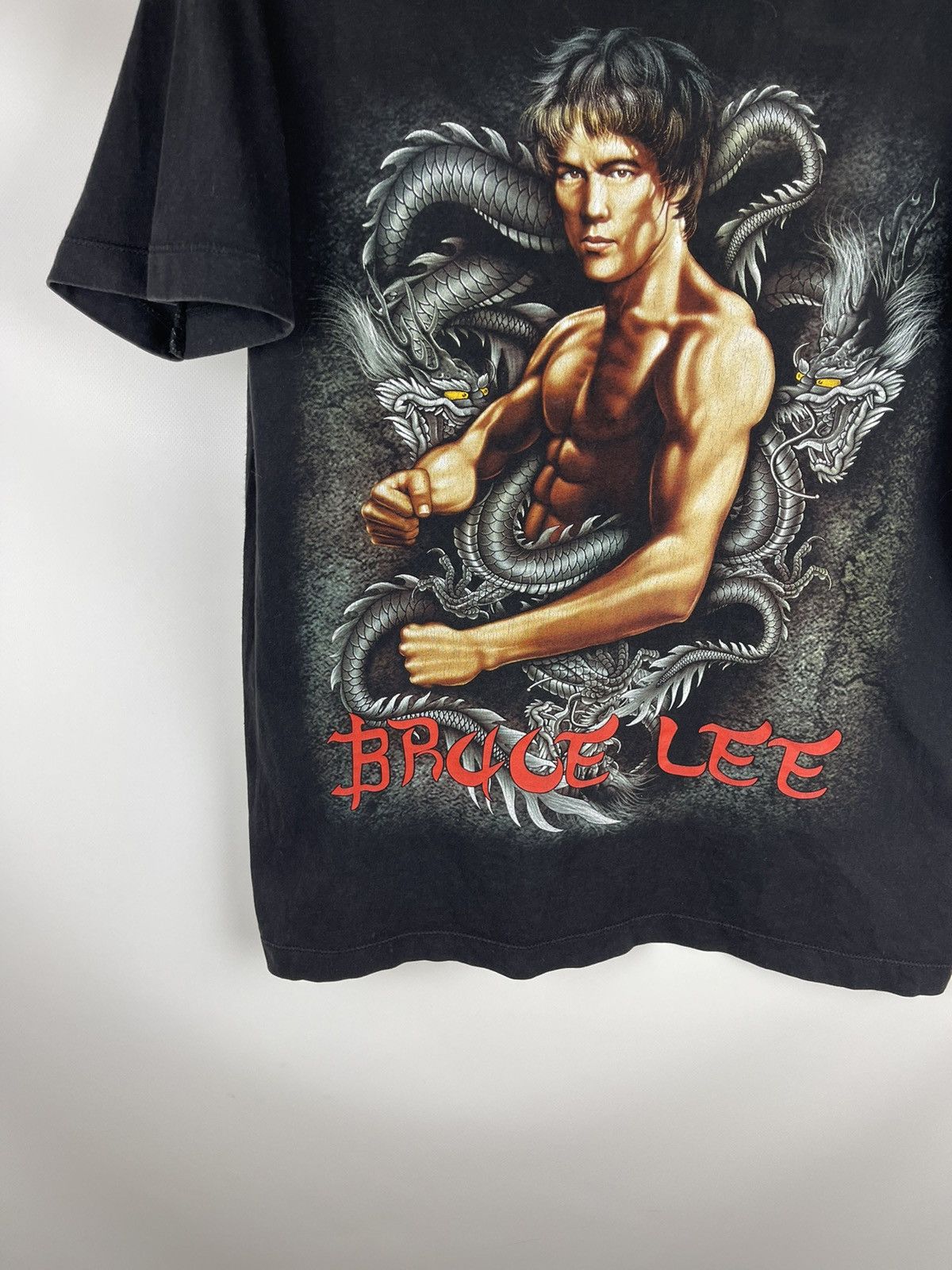 Band Tees × Vintage Vintage 90s Bruce Lee double print band tee shirt Size US M / EU 48-50 / 2 - 3 Thumbnail