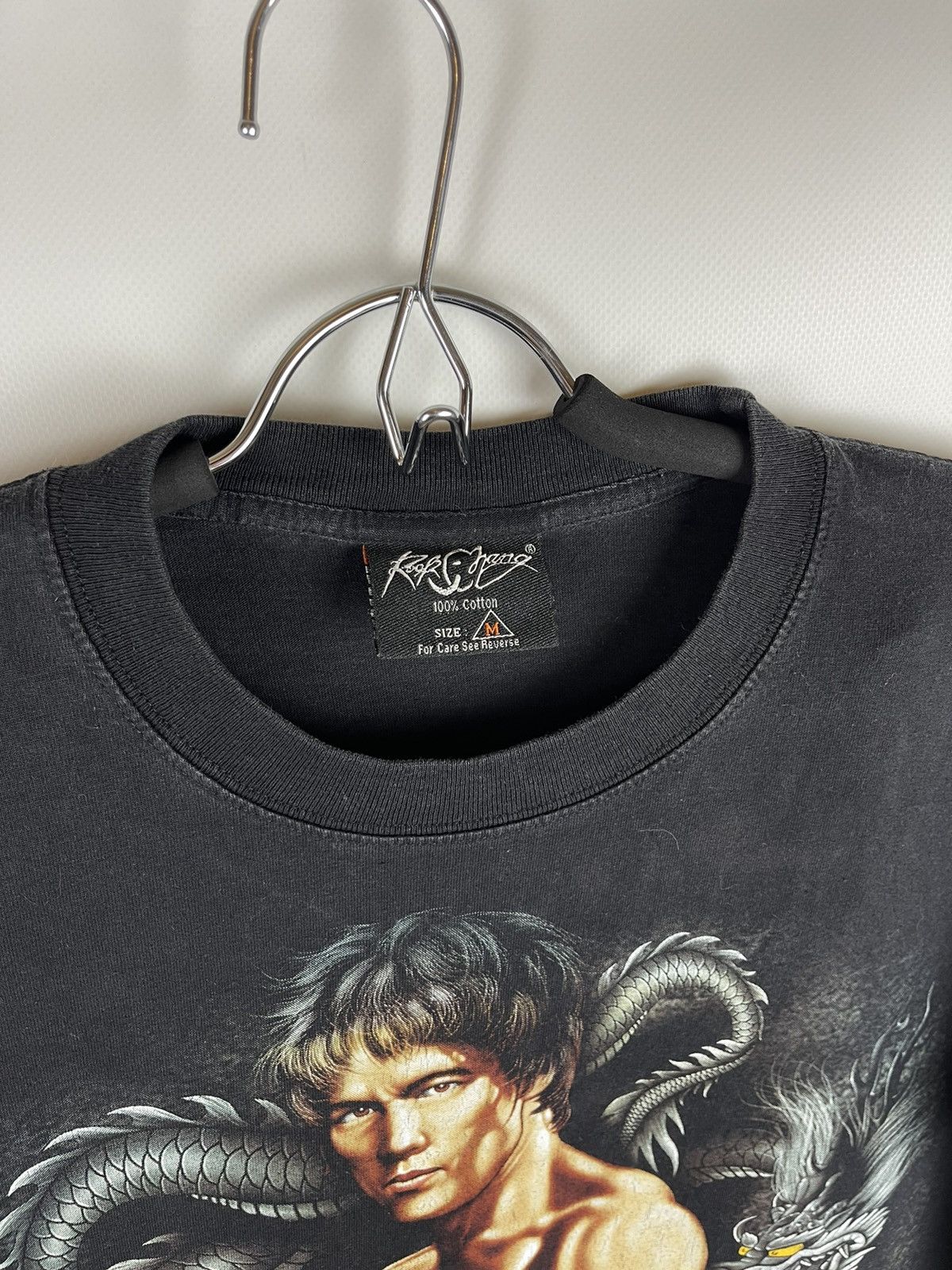 Band Tees × Vintage Vintage 90s Bruce Lee double print band tee shirt Size US M / EU 48-50 / 2 - 4 Thumbnail