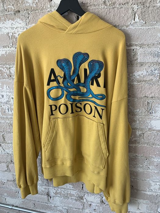 Amiri poison hoodie yellow hotsell