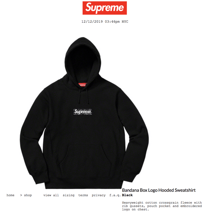 Supreme Bandana Box Logo Hoodie | Grailed