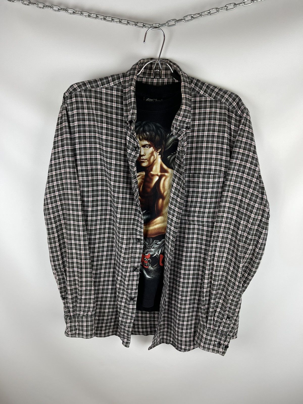 Uniqlo vintage flannel checkered shirt travis Scott style