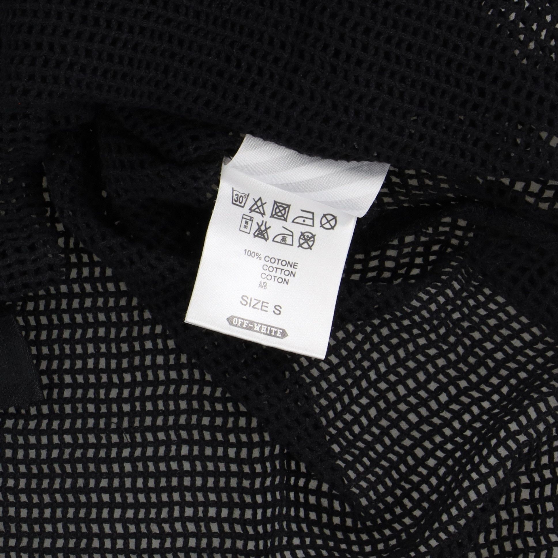 Off-White Black Mesh Rope T-Shirt Size US S / EU 44-46 / 1 - 6 Thumbnail