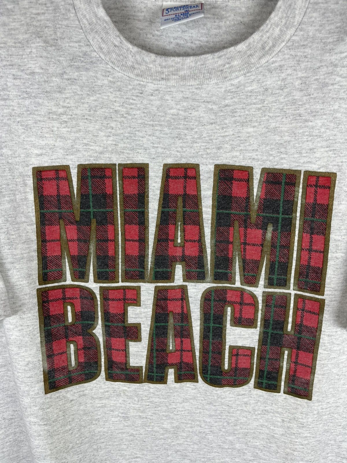 Vintage Miami Beach vintage 90s made in USA American tee shirt Size US XL / EU 56 / 4 - 4 Thumbnail