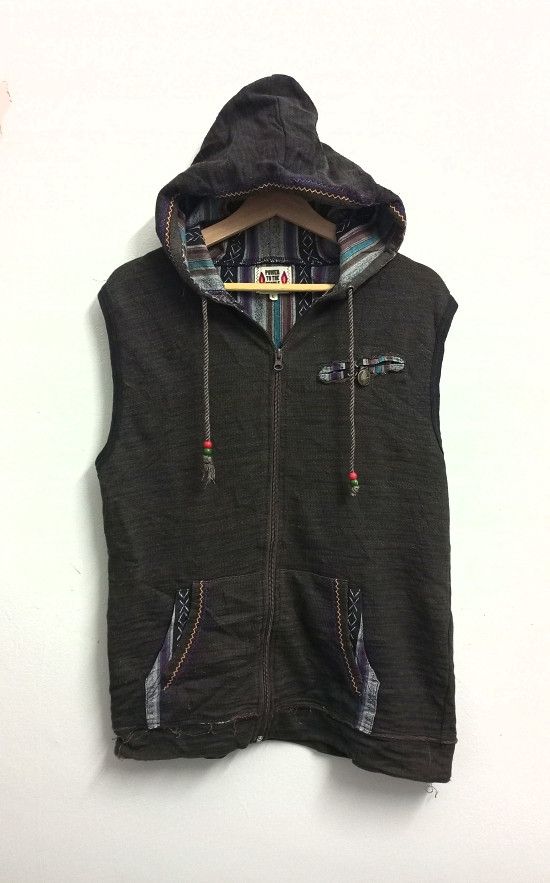 Power to The People sleeveless light hoodie jacket