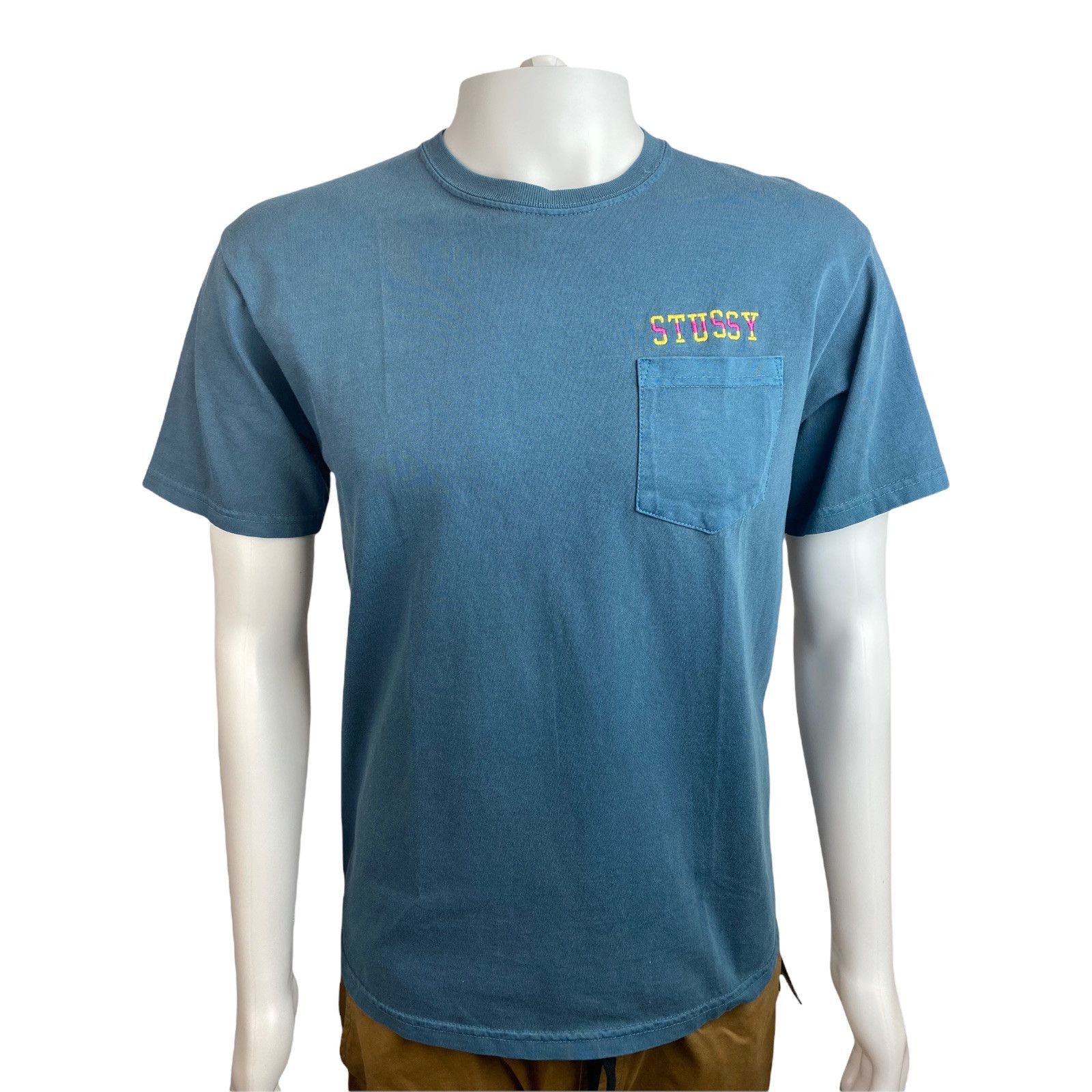 Stussy Mens Ivy League Pigment Dyed Pocket T-Shirt -1944311