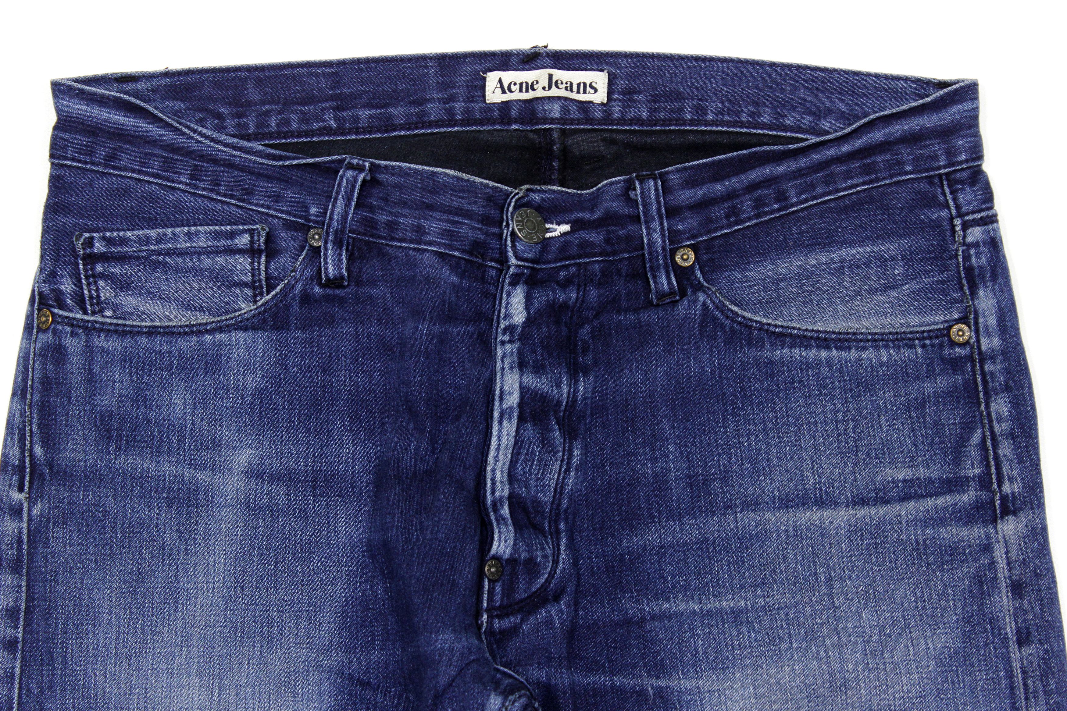 Acne Studios Max Blue Sateen Jeans Size US 34 / EU 50 - 3 Thumbnail