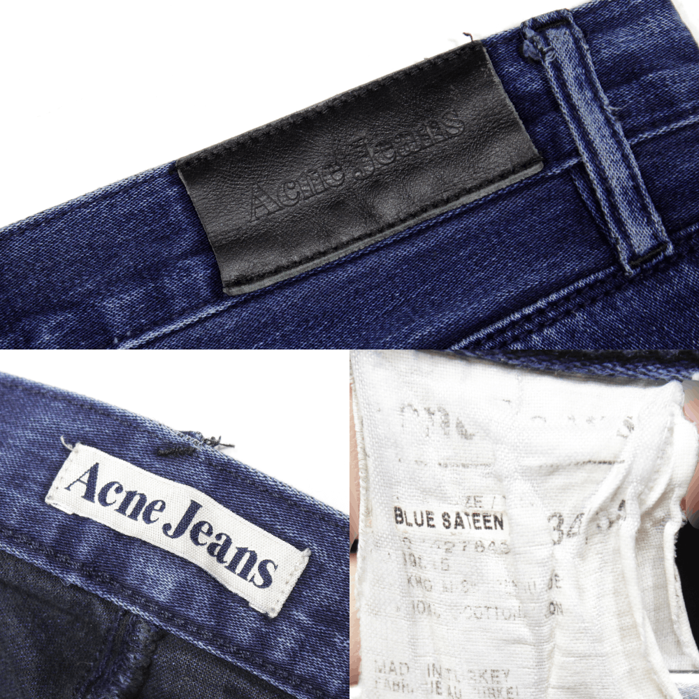 Acne Studios Max Blue Sateen Jeans Size US 34 / EU 50 - 11 Thumbnail