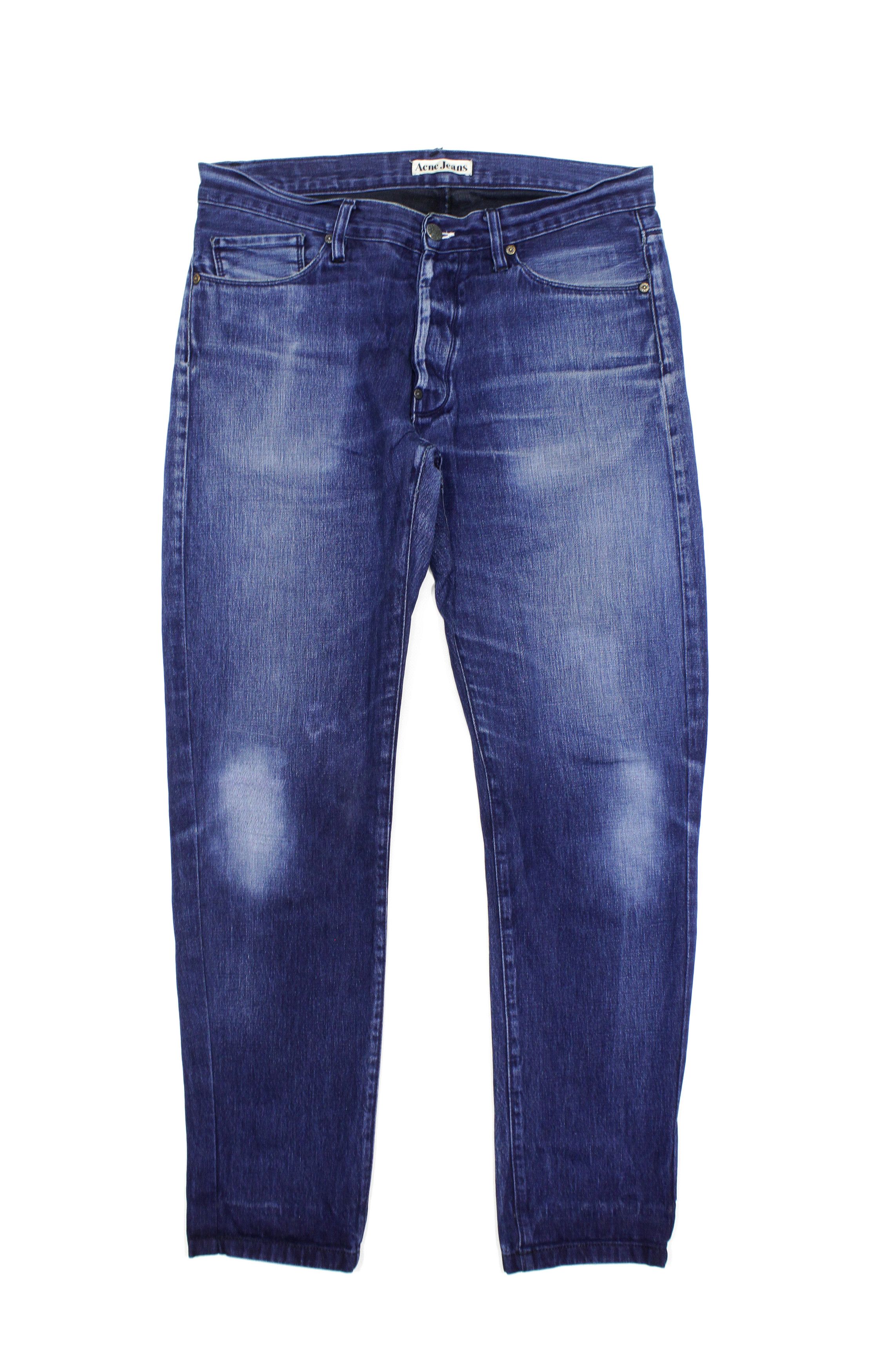 Acne Studios Max Blue Sateen Jeans Size US 34 / EU 50 - 1 Thumbnail