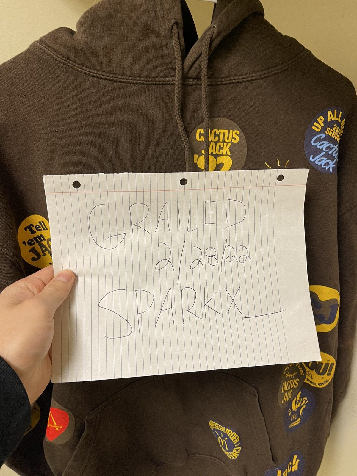 Travis Scott Cactus jack X McDonald's sticker bomb hoodie
