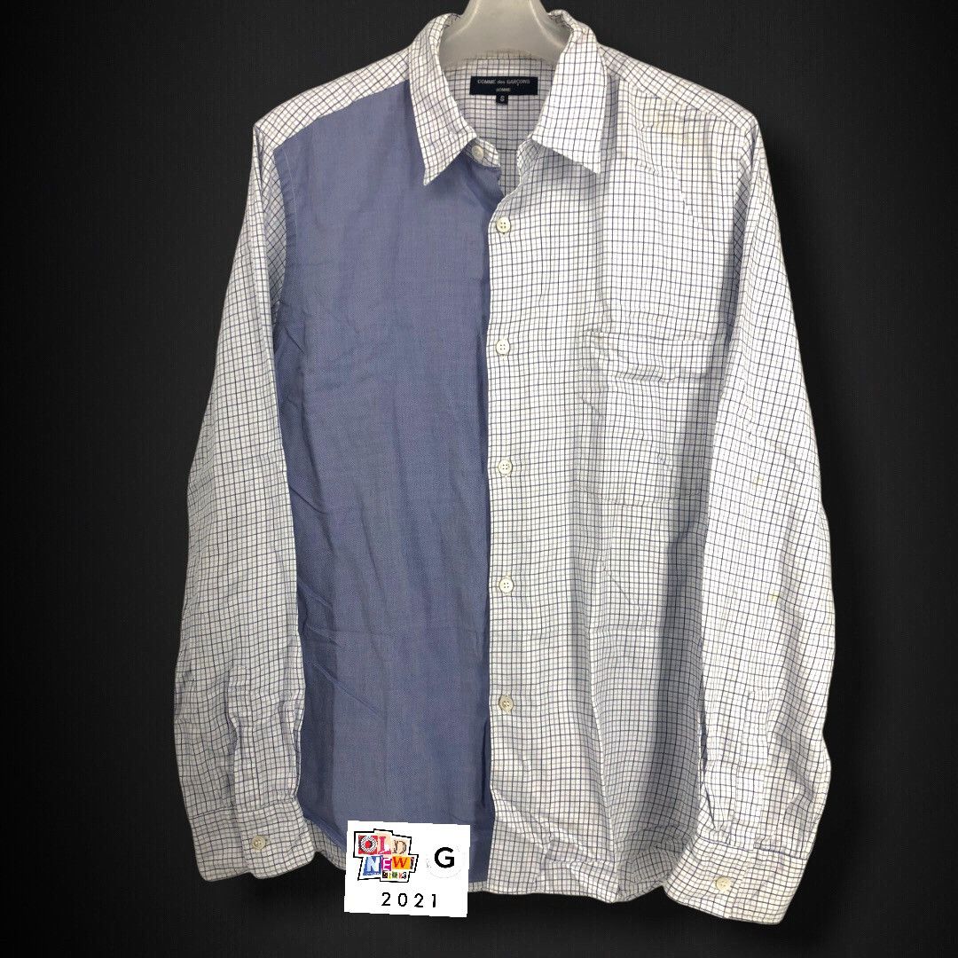 Comme des Garcons Homme Plus Reworked Panel L/S Button Up Shirt HB-B036 Size US S / EU 44-46 / 1 - 1 Thumbnail