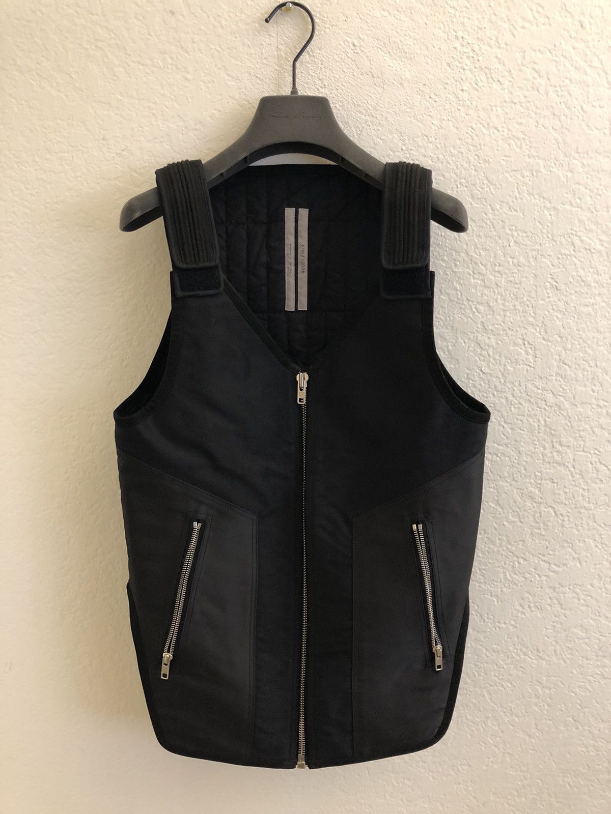 image of Rick Owens Moody : Swat 1 Utility Gilet Vest Size Xs in Black, Men's