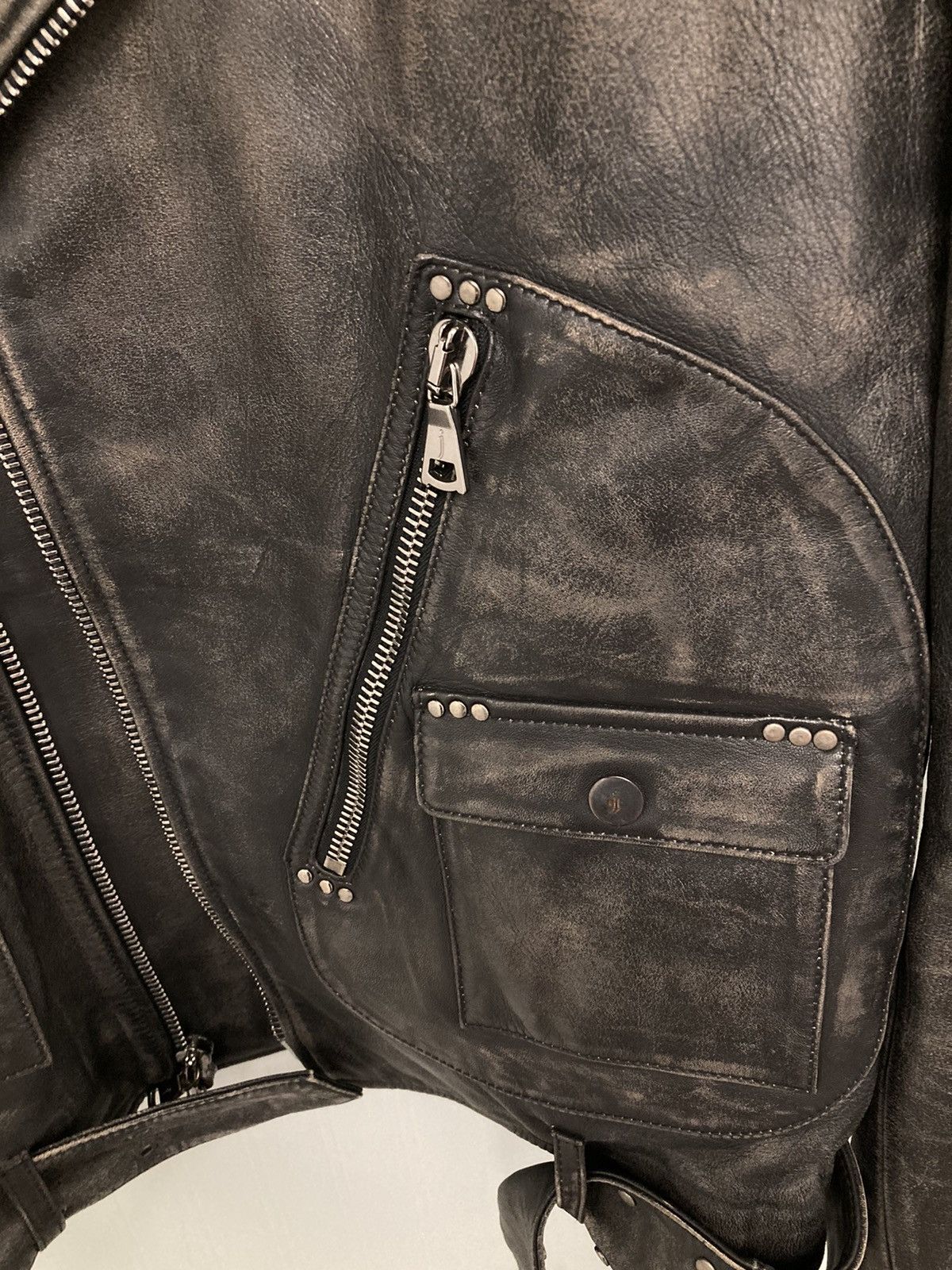 Led Zeppelin leather biker 48