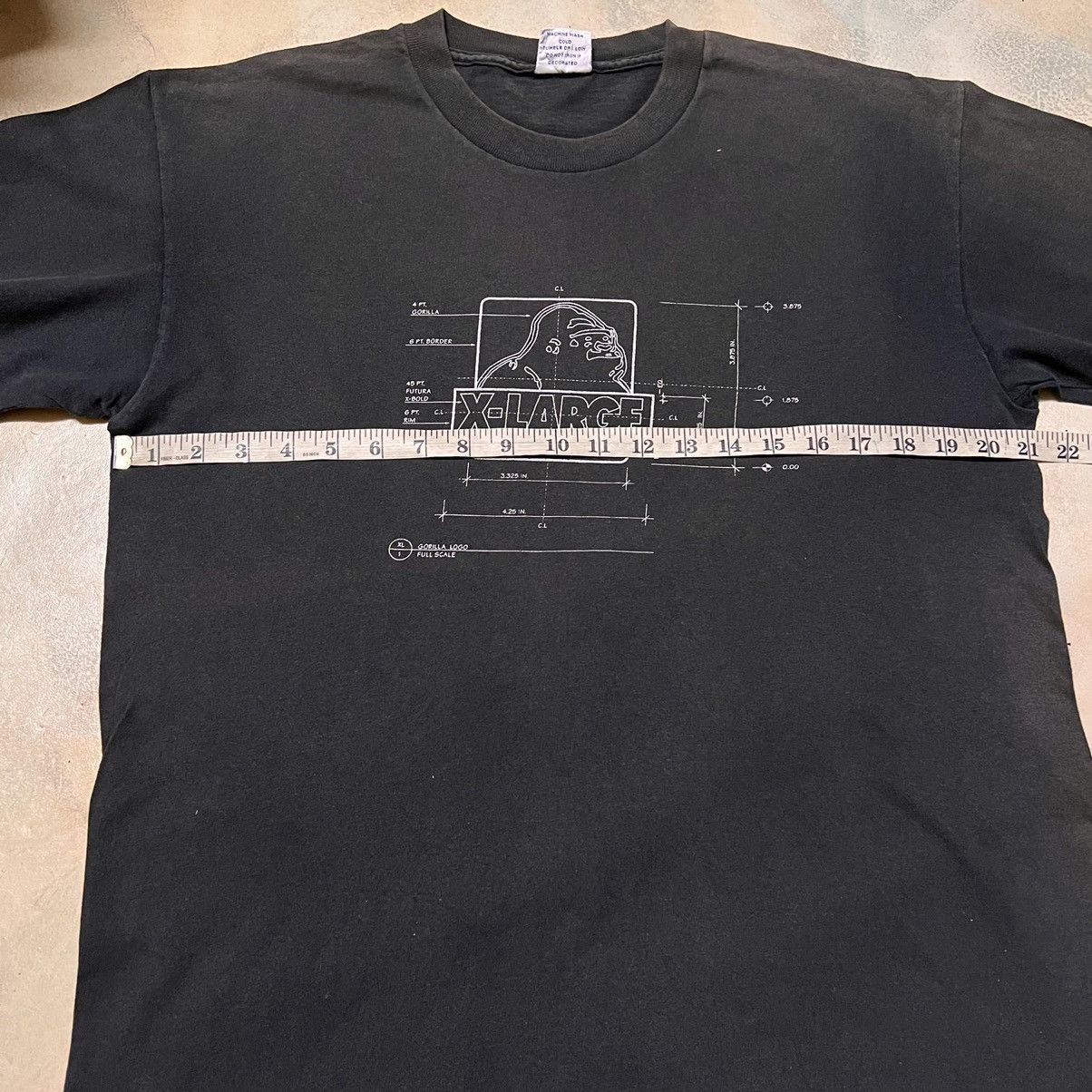 X-LARGE Vintage Xlarge Big Logo T Shirt Distressed Size US M / EU 48-50 / 2 - 8 Thumbnail