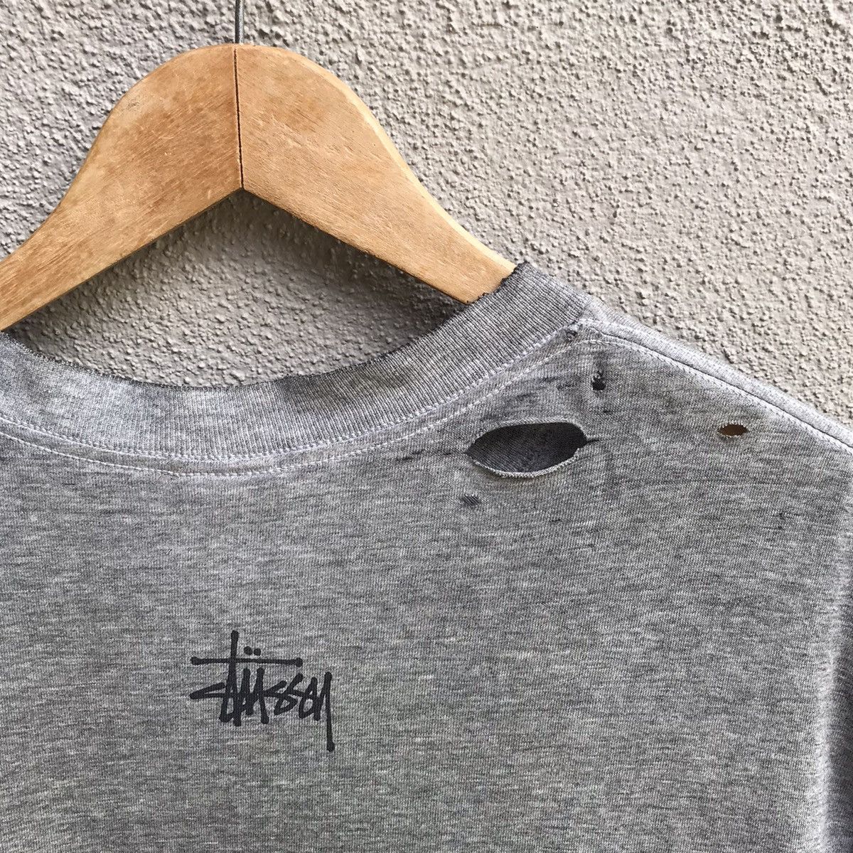 Stussy Vintage 90s STUSSY usa tee thrashed & distressed Size US L / EU 52-54 / 3 - 6 Thumbnail
