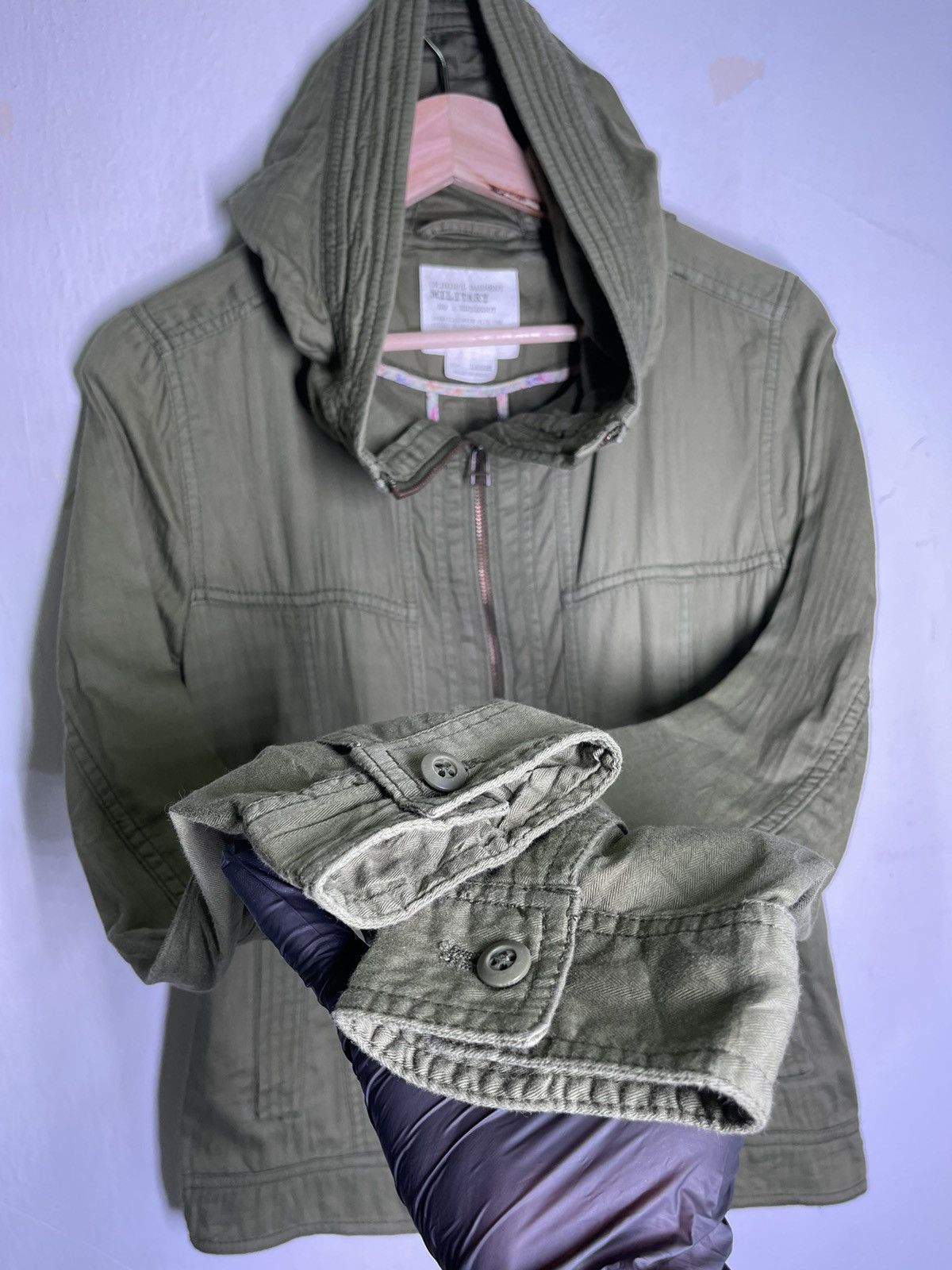 Japanese Brand × Uniqlo UNIQLO garment military hoodie jacket Size US L / EU 52-54 / 3 - 5 Thumbnail