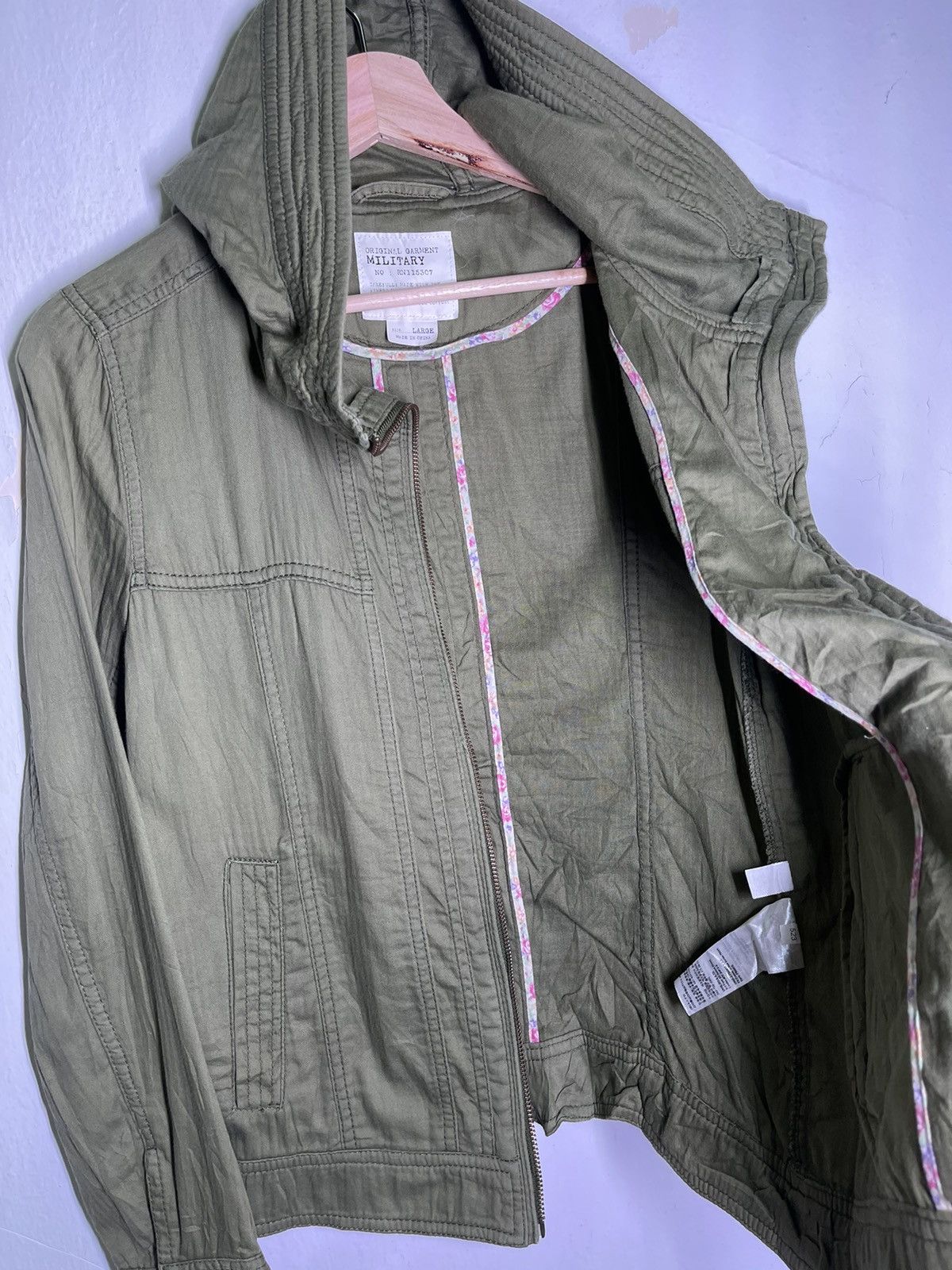 Japanese Brand × Uniqlo UNIQLO garment military hoodie jacket Size US L / EU 52-54 / 3 - 6 Thumbnail