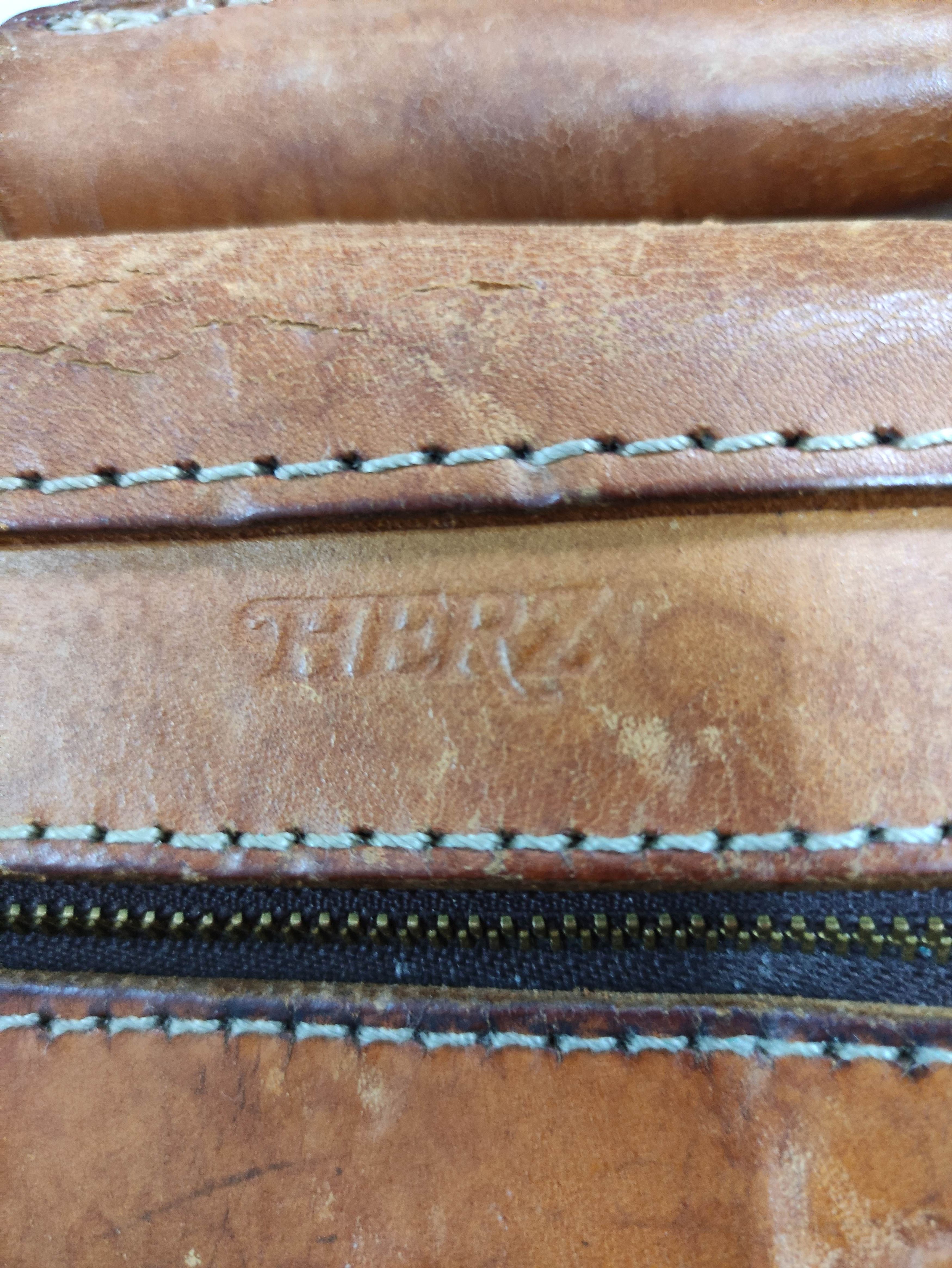 Genuine Leather VINTAGE HERZ BRIEFCASE MESSENGER LEATHER BAG Size ONE SIZE - 6 Thumbnail