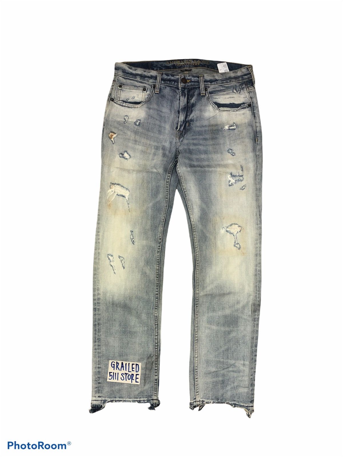 American Eagle Outfitters DISTRESSED DENIM BY AMERICAN EAGLE Size US 33 - 1 Thumbnail