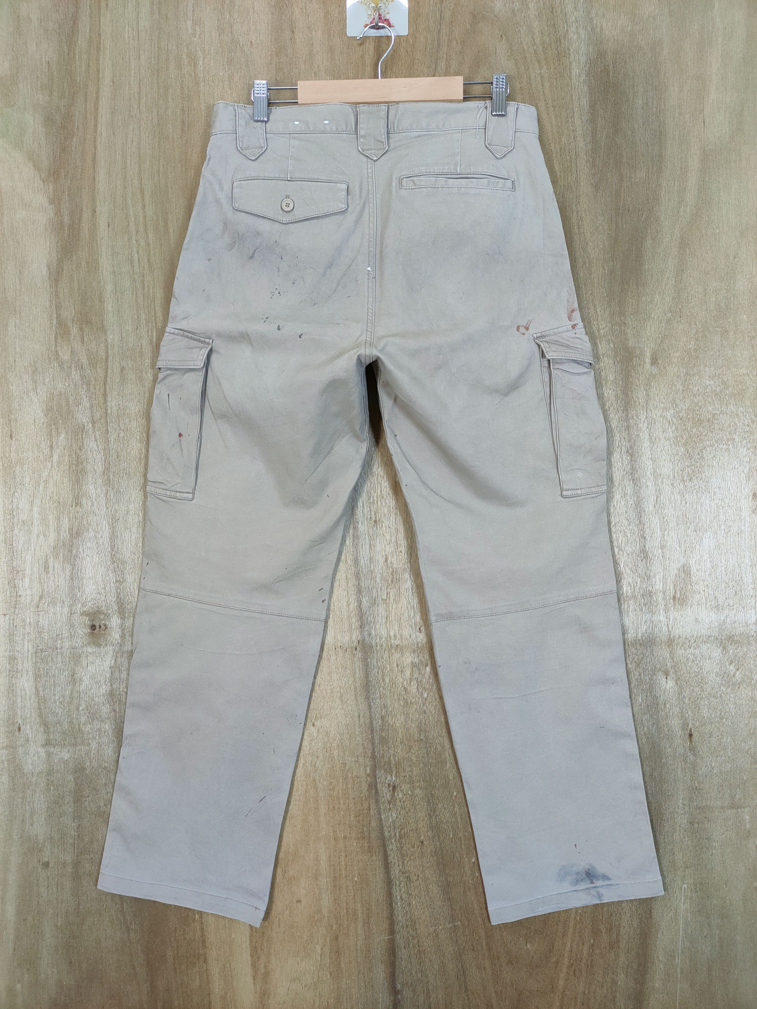 Japanese Brand JAPANES FADED RUSTY PAINT CARGO PANTS/ WORKWEAR PANTS Size US 32 / EU 48 - 6 Thumbnail