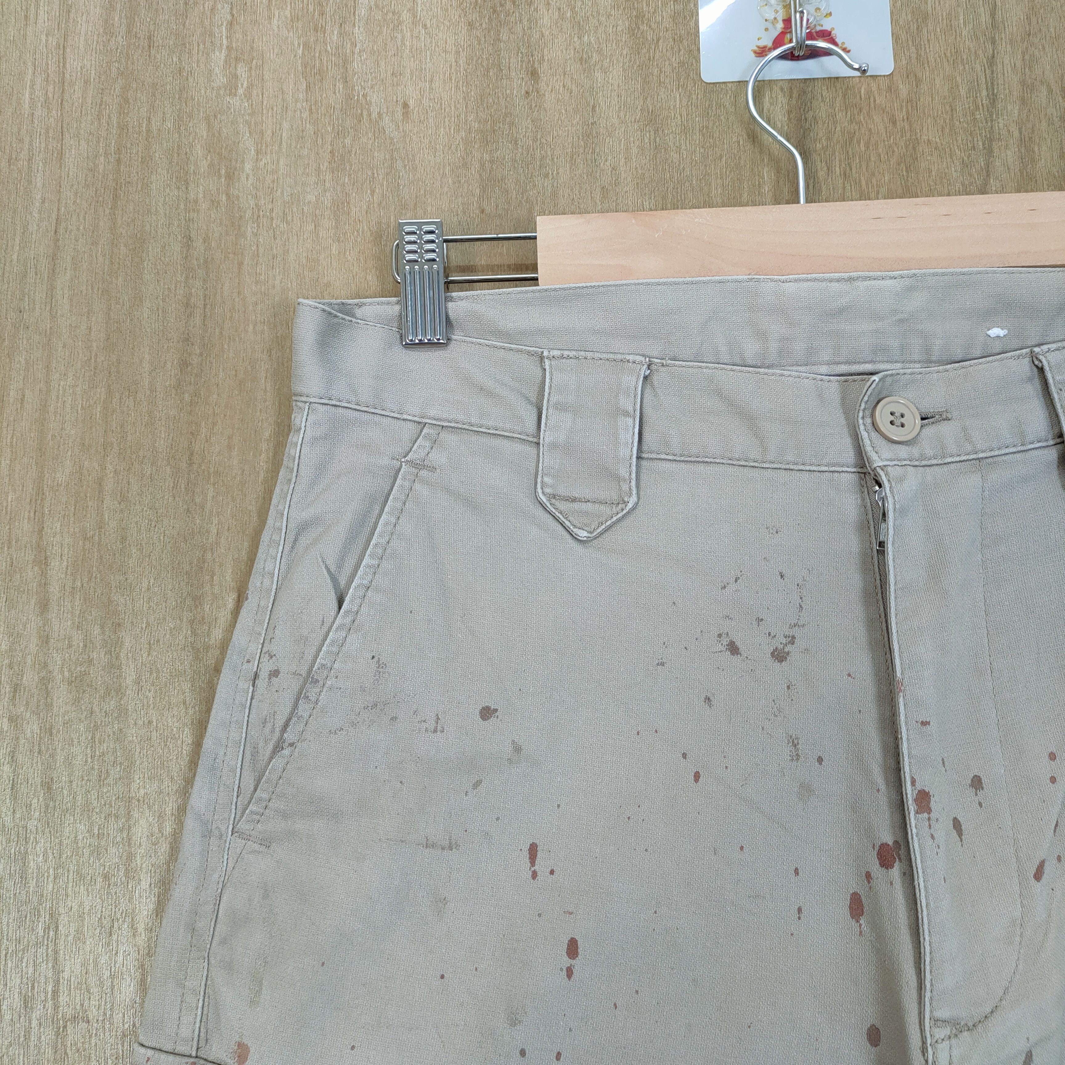 Japanese Brand JAPANES FADED RUSTY PAINT CARGO PANTS/ WORKWEAR PANTS Size US 32 / EU 48 - 9 Thumbnail