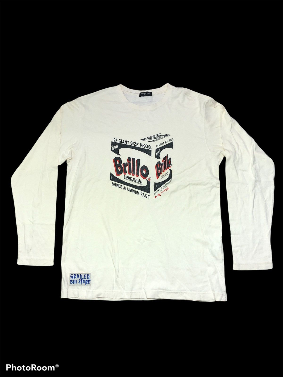 Andy Warhol × Vintage VTG ANDY WARHOL BRILLO LONG SLEEVE Size US L / EU 52-54 / 3 - 1 Thumbnail