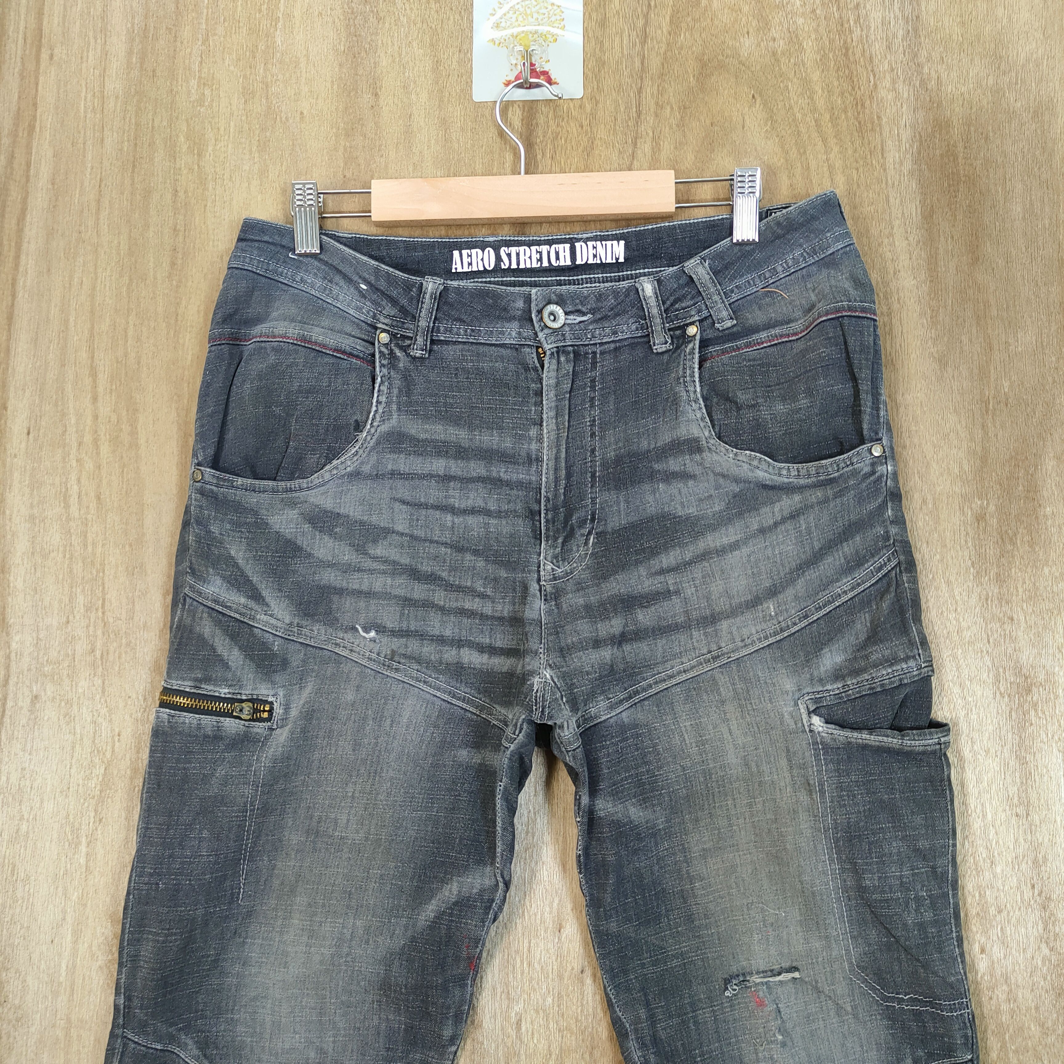 Japanese Brand VINTAGE DISTRESSED FADED RUSTY BLACK CARGO PANTS Size US 32 / EU 48 - 2 Thumbnail