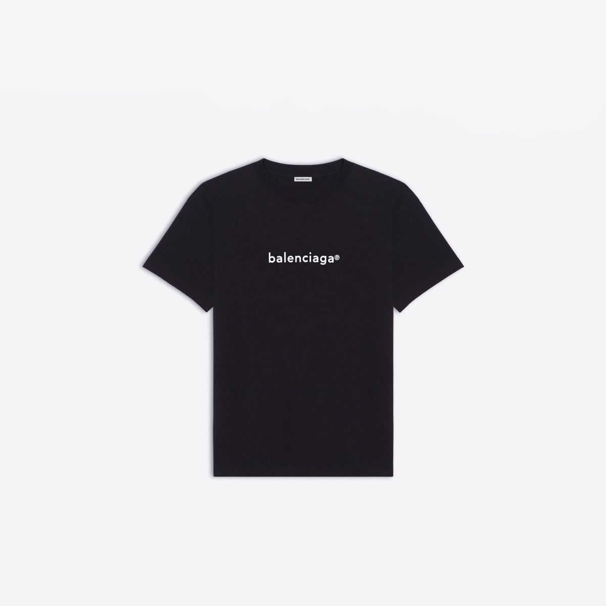Balenciaga Copyright Medium Fit T-Shirt in Black Size US M / EU 48-50 / 2 - 1 Thumbnail