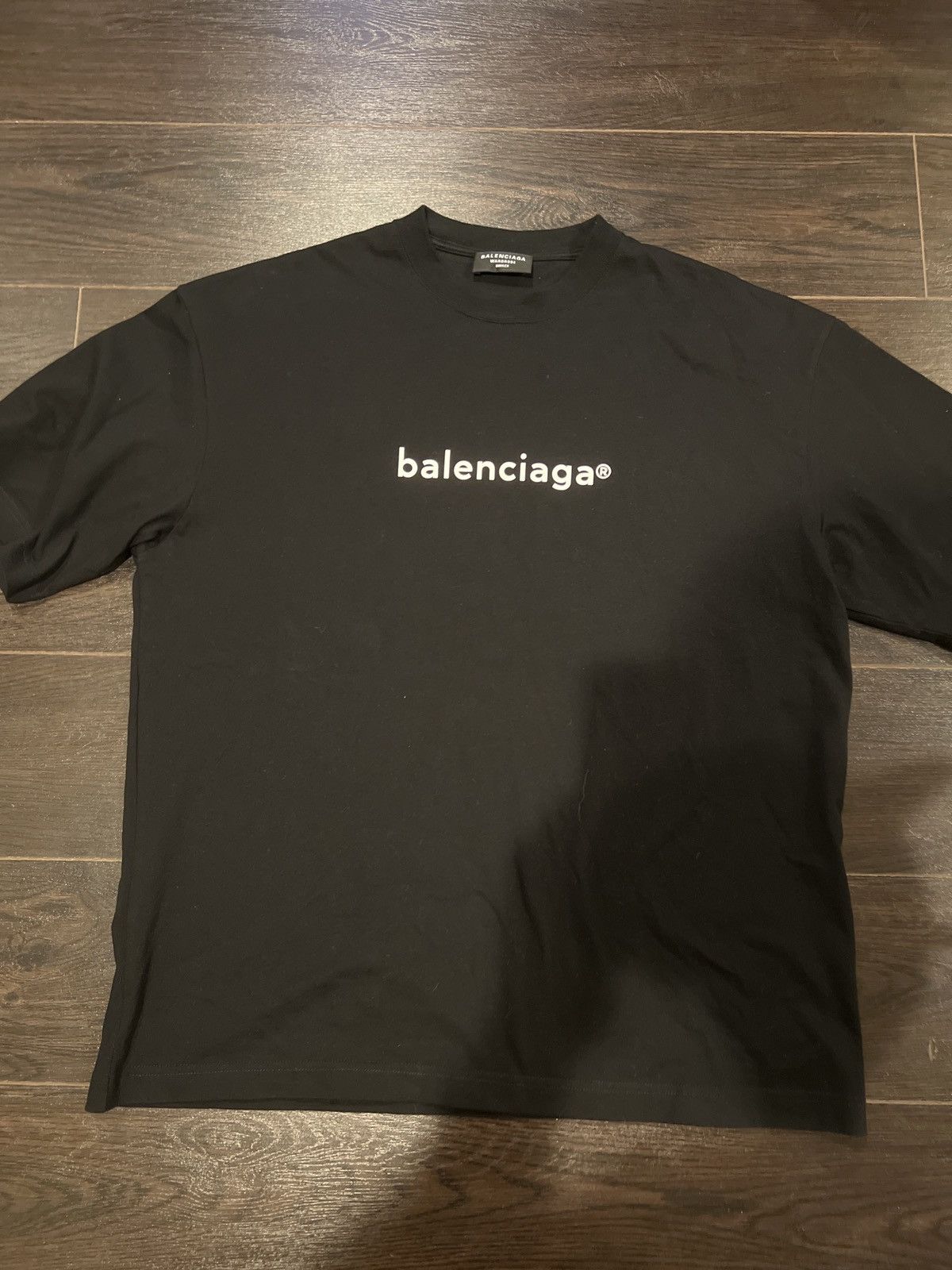 Balenciaga Copyright Medium Fit T-Shirt in Black Size US M / EU 48-50 / 2 - 3 Thumbnail
