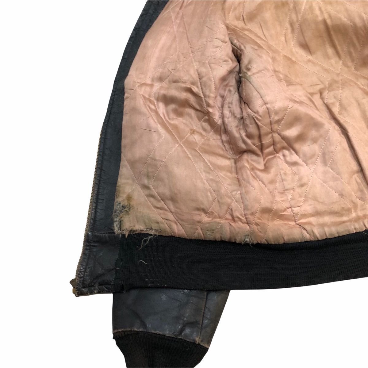 Vintage Vintage 50s Steerhide Leather Jacket Conmatic Zipper Size US M / EU 48-50 / 2 - 11 Thumbnail