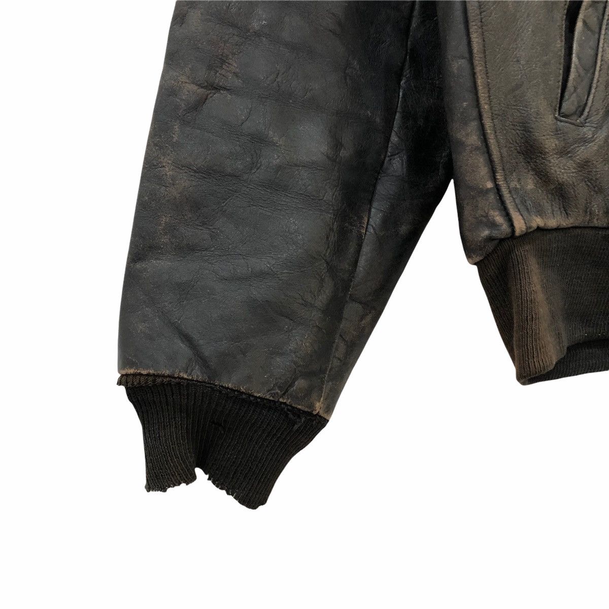 Vintage Vintage 50s Steerhide Leather Jacket Conmatic Zipper Size US M / EU 48-50 / 2 - 6 Thumbnail