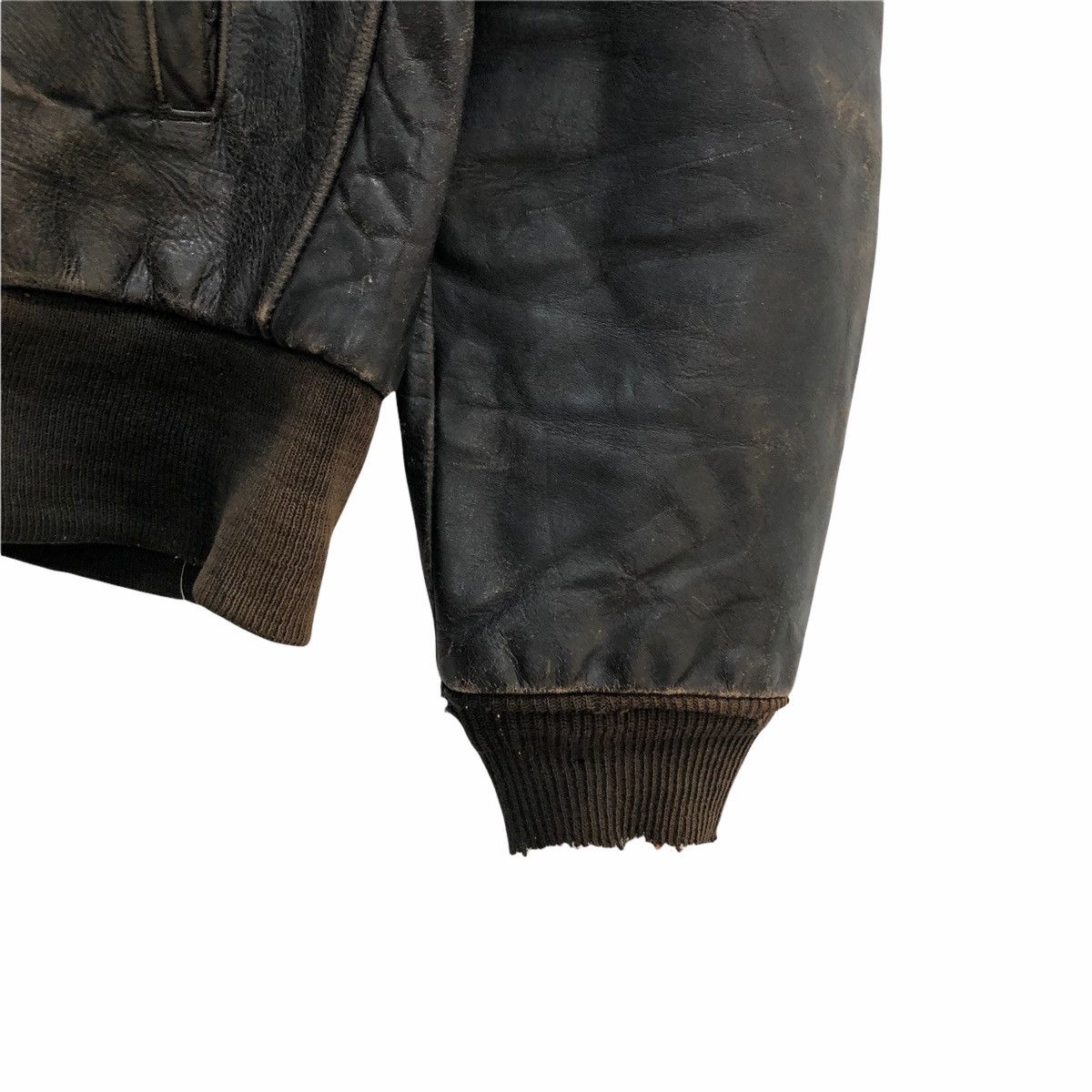 Vintage Vintage 50s Steerhide Leather Jacket Conmatic Zipper Size US M / EU 48-50 / 2 - 5 Thumbnail