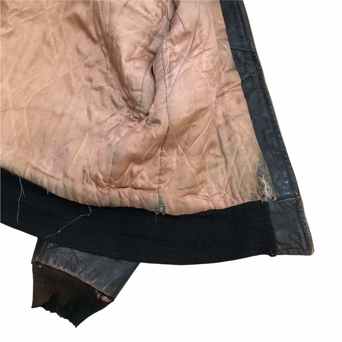 Vintage Vintage 50s Steerhide Leather Jacket Conmatic Zipper Size US M / EU 48-50 / 2 - 12 Thumbnail