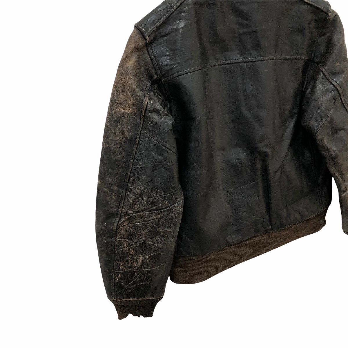 Vintage Vintage 50s Steerhide Leather Jacket Conmatic Zipper Size US M / EU 48-50 / 2 - 3 Thumbnail