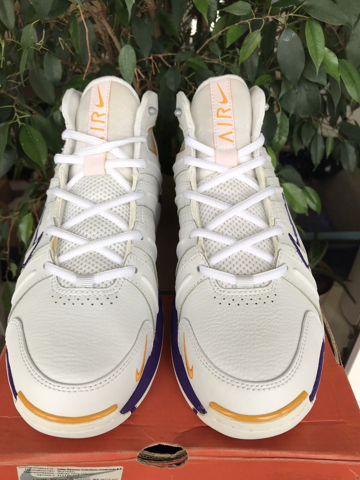 NBA Nike Air B-Ball Dual-D 2005 Jordan Lakers Lebron KD Kobe Size US 8.5 / EU 41-42 - 4 Thumbnail