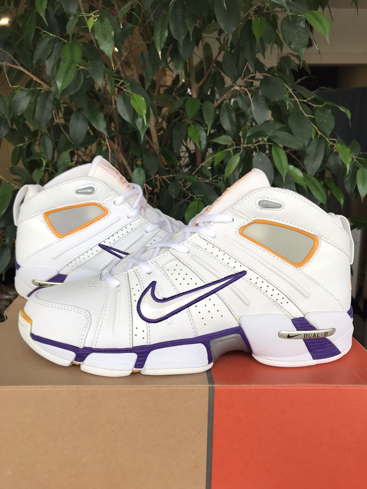 NBA Nike Air B-Ball Dual-D 2005 Jordan Lakers Lebron KD Kobe Size US 8.5 / EU 41-42 - 5 Thumbnail