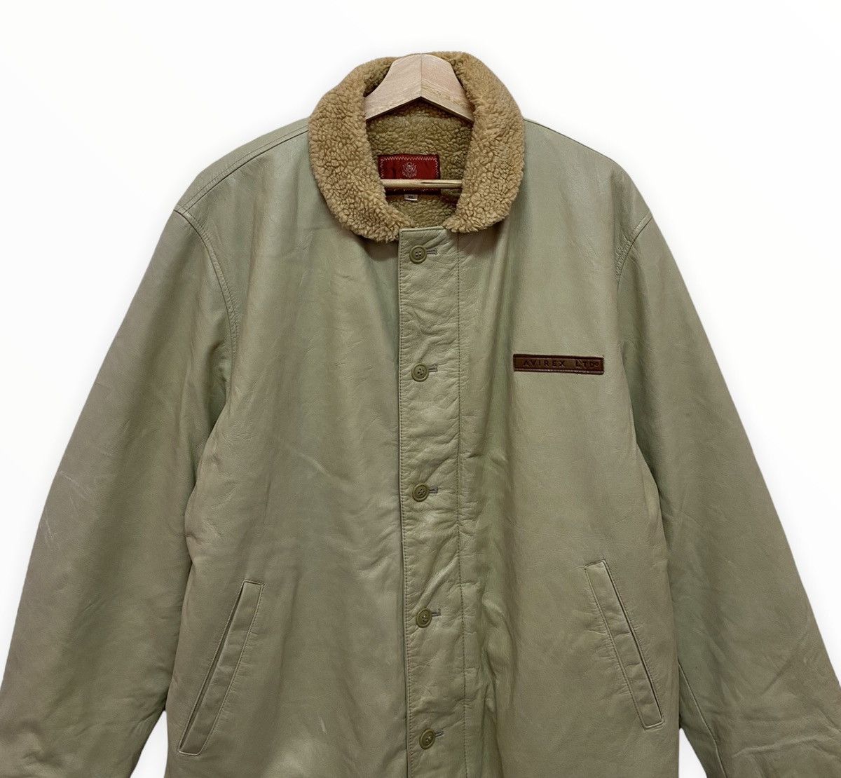 Avirex STEAL🔥VINTAGE AVIREX LTD SHEARLING LEATHER JACKET Size US XL / EU 56 / 4 - 10 Thumbnail