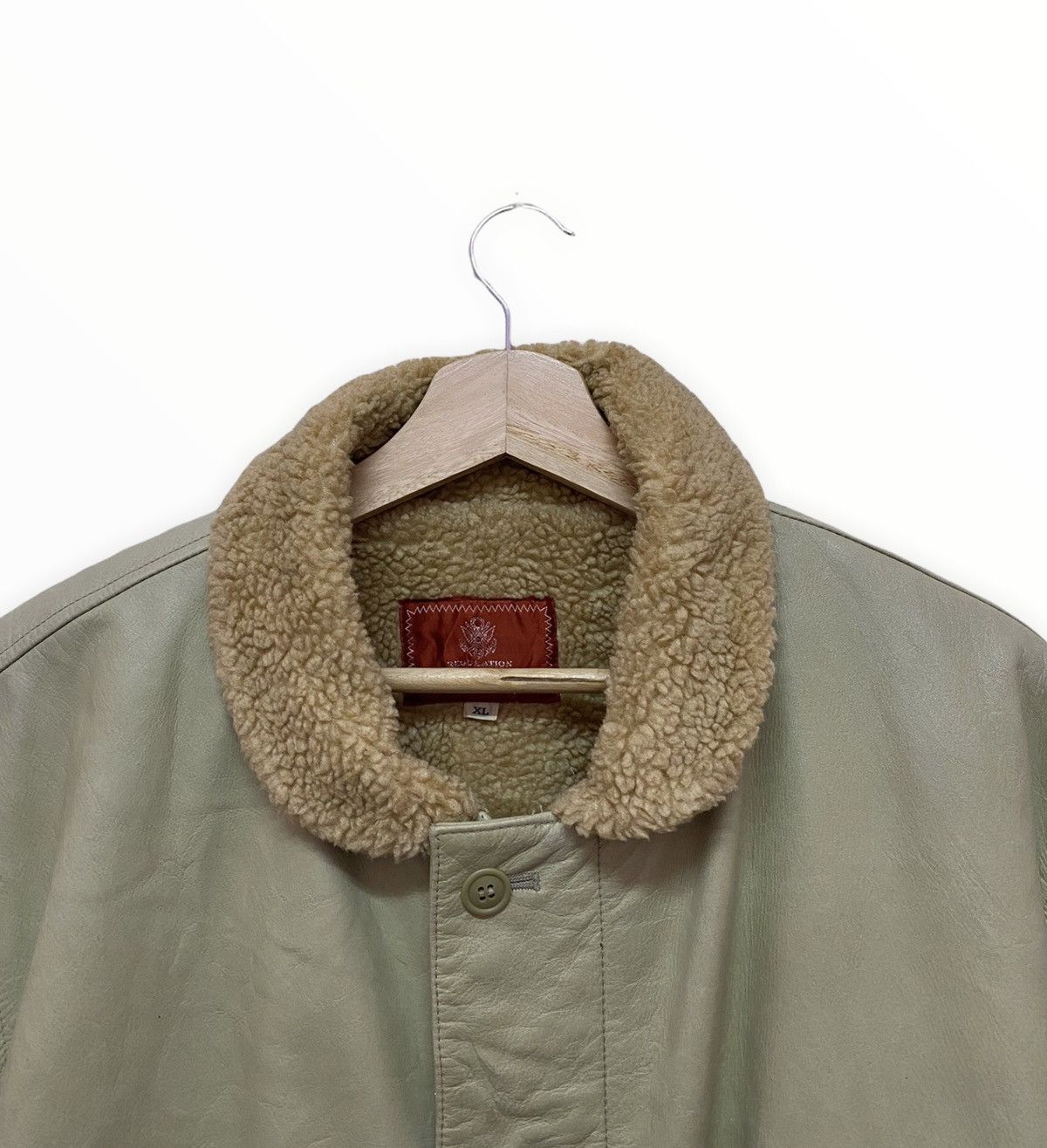 Avirex STEAL🔥VINTAGE AVIREX LTD SHEARLING LEATHER JACKET Size US XL / EU 56 / 4 - 11 Thumbnail