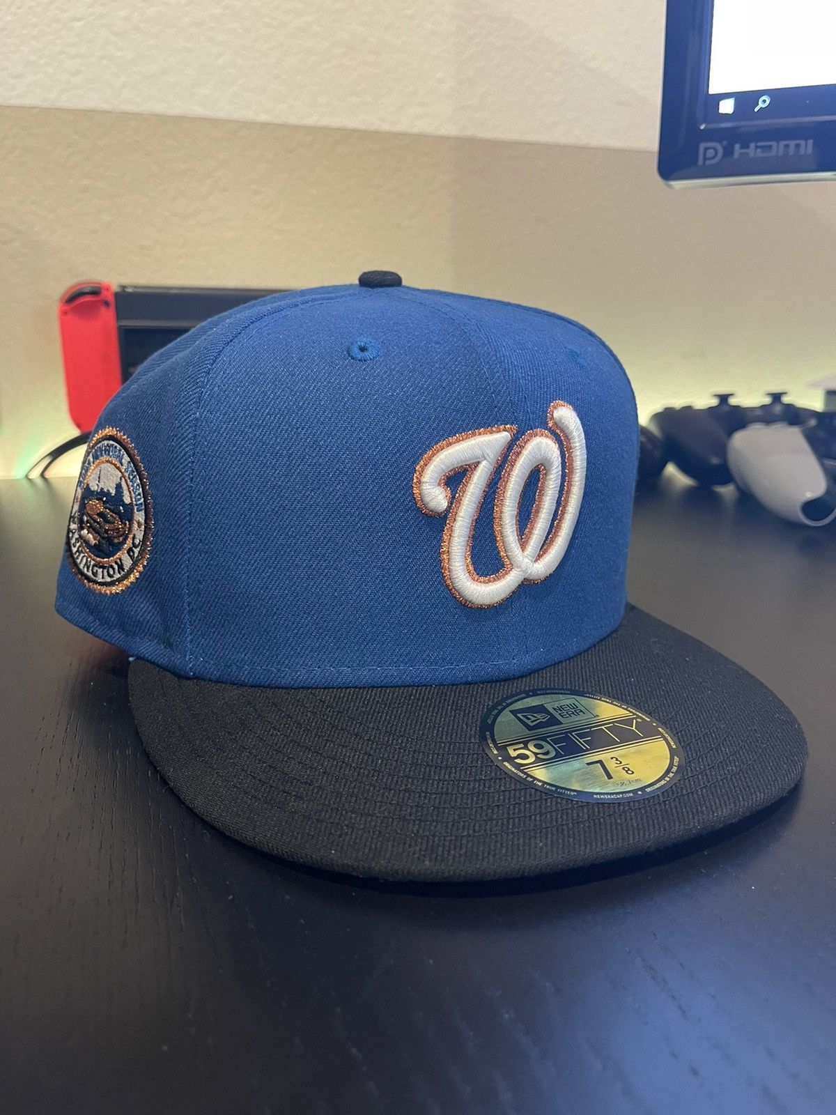 Hat Club NBA Crossover Washington Nationals Grey Brim – Rebeaters