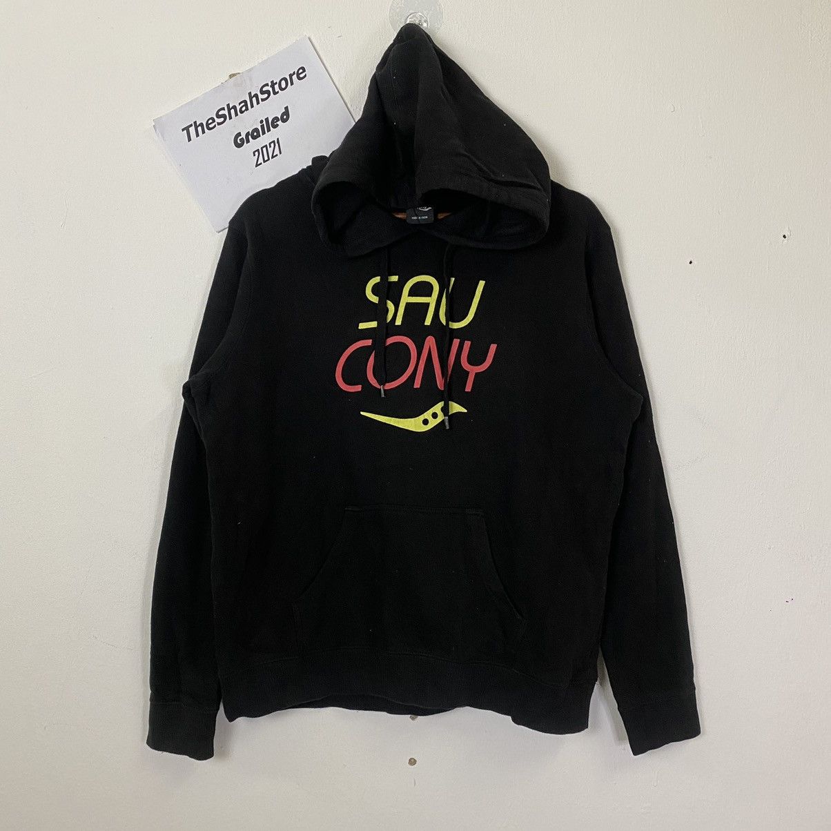 Vintage SauCony Big Logo Hoodies Sweatshirt