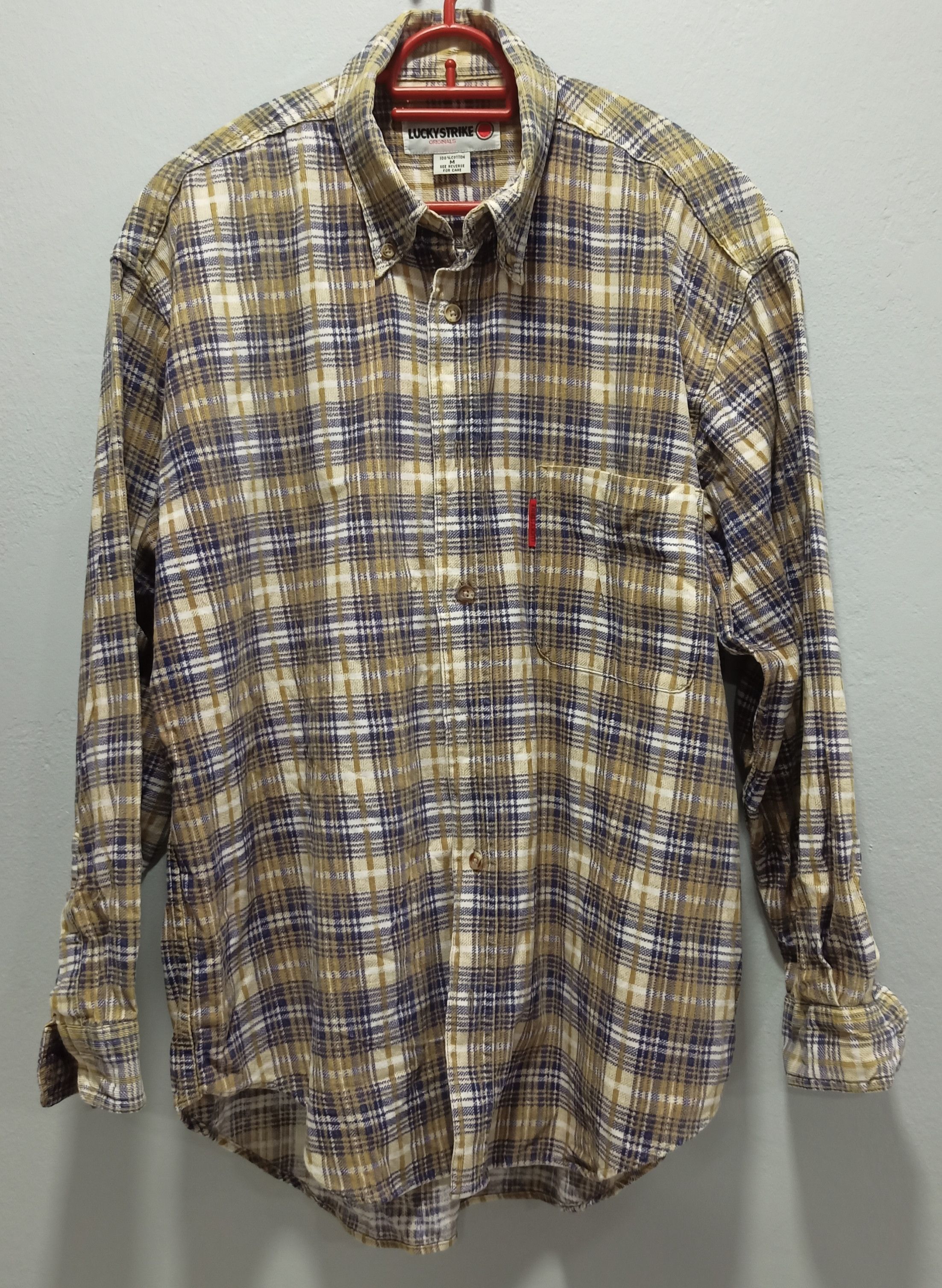 Flannel Vintage LUCKY STRIKE Flannel Size US M / EU 48-50 / 2 - 1 Thumbnail