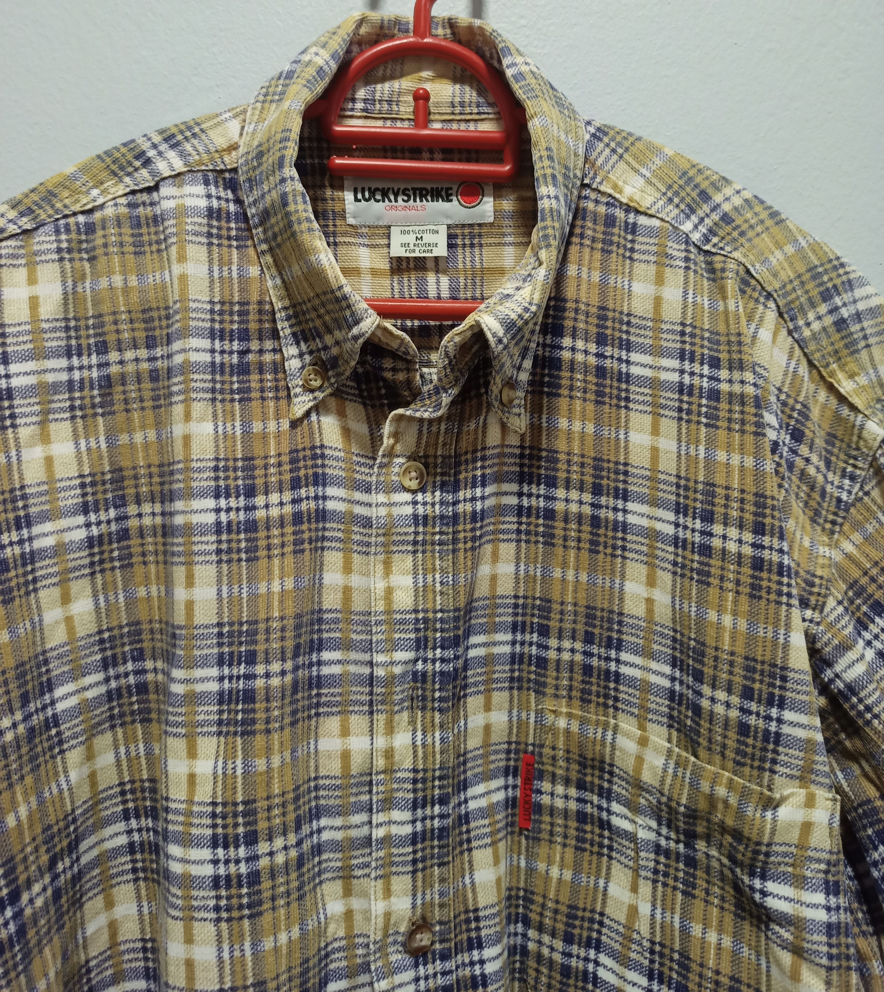 Flannel Vintage LUCKY STRIKE Flannel Size US M / EU 48-50 / 2 - 2 Thumbnail
