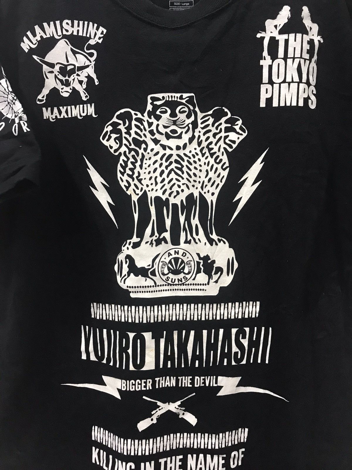 Japanese Brand STATEMENT S🔥AND SUNS Street Punk Rare All Over Print Shirt Size US L / EU 52-54 / 3 - 5 Thumbnail