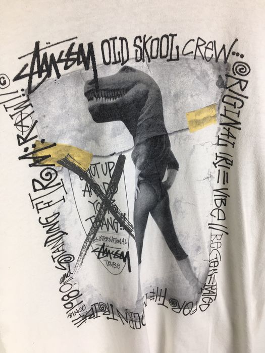 Stussy T-shirt Stussy Old school crew | Grailed