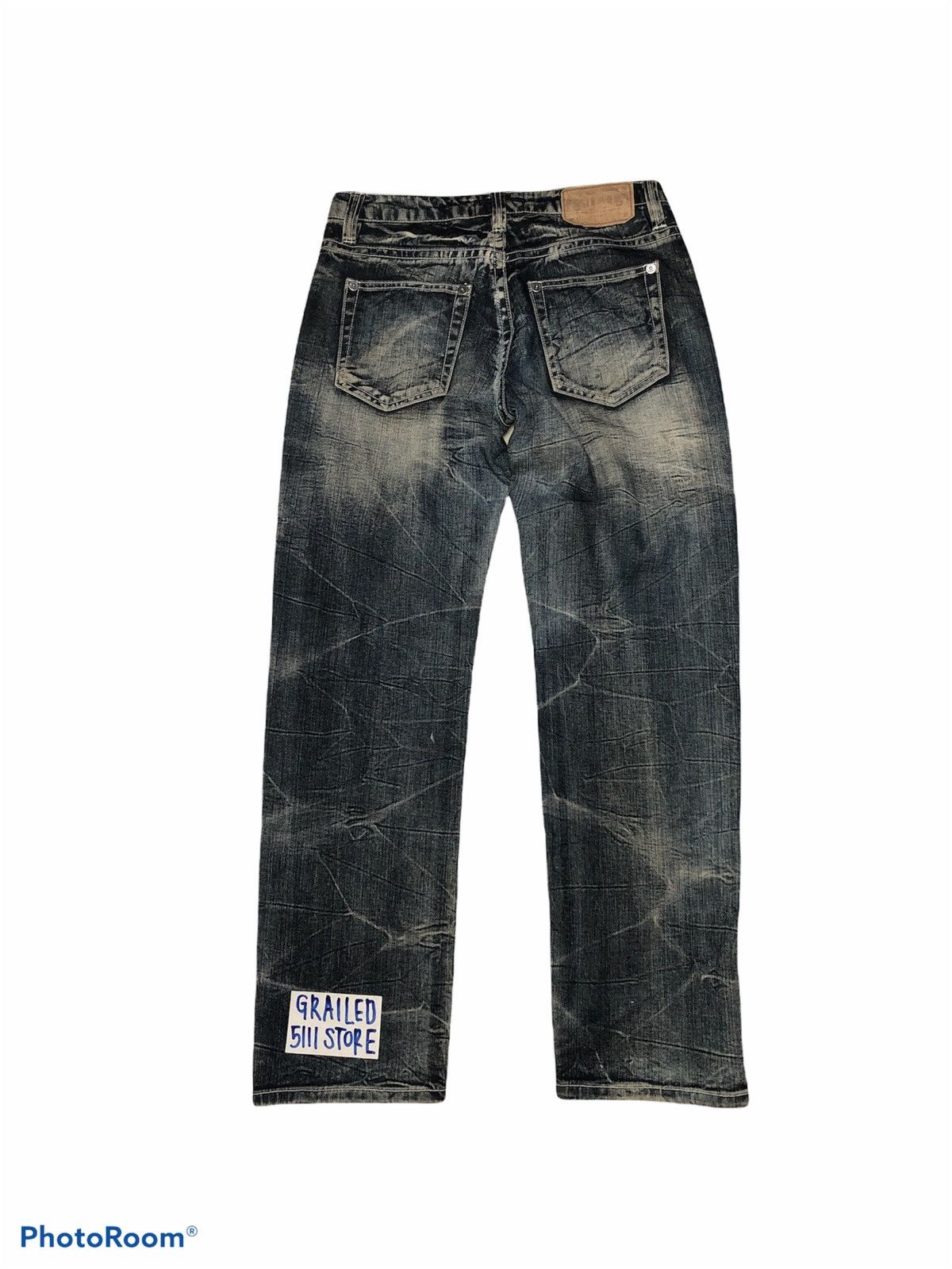 Japanese Brand SPEED TRASH DISTRESSED DENIM Size US 30 / EU 46 - 3 Thumbnail