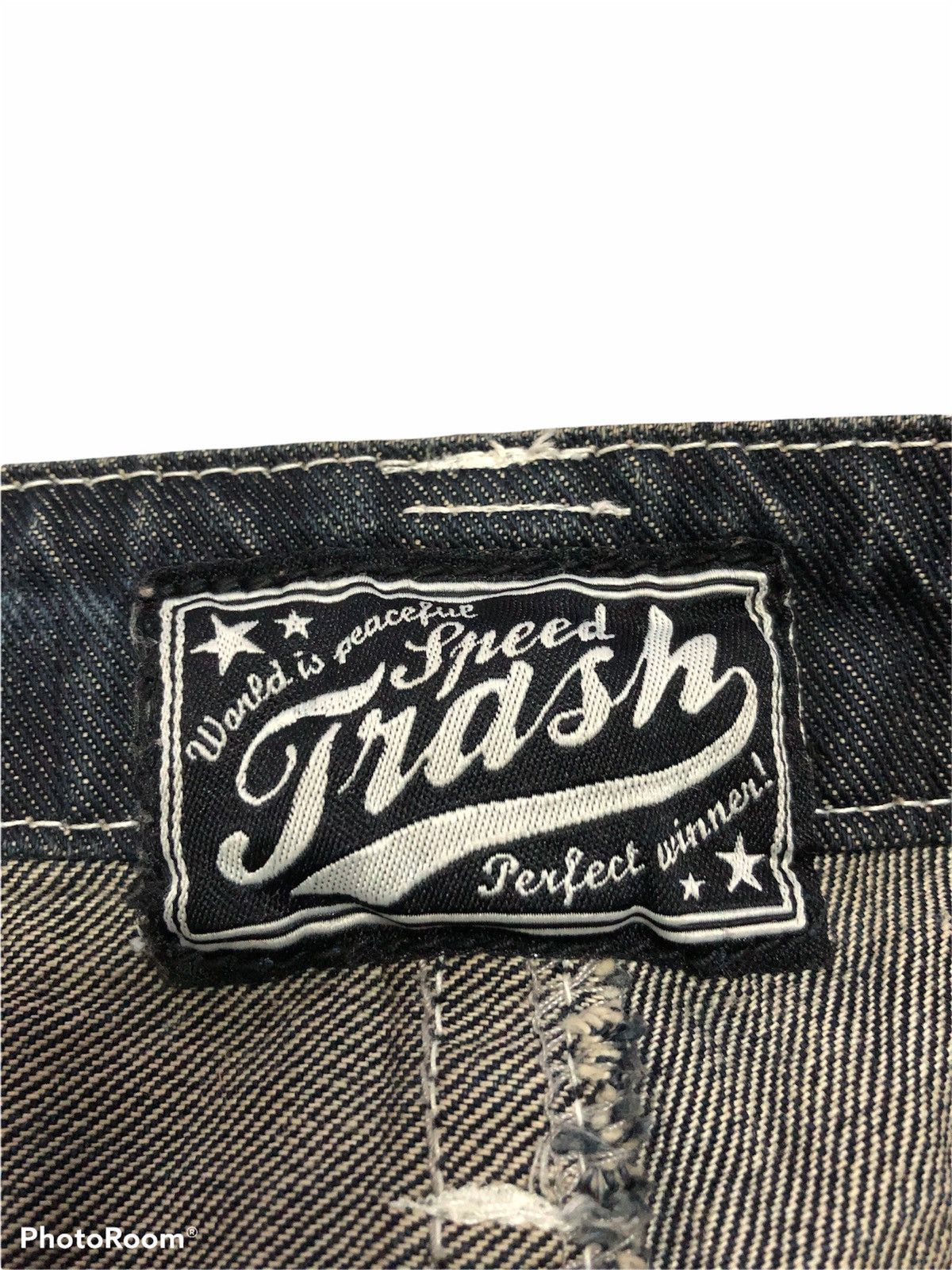 Japanese Brand SPEED TRASH DISTRESSED DENIM Size US 30 / EU 46 - 6 Thumbnail