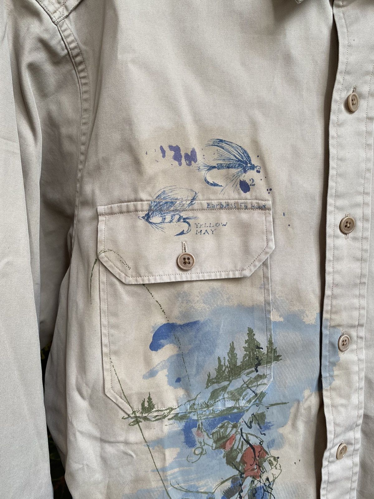 Polo Ralph Lauren × Ralph Lauren × Vintage Vintage Polo Ralph Lauren Button Shirt Size US L / EU 52-54 / 3 - 3 Thumbnail