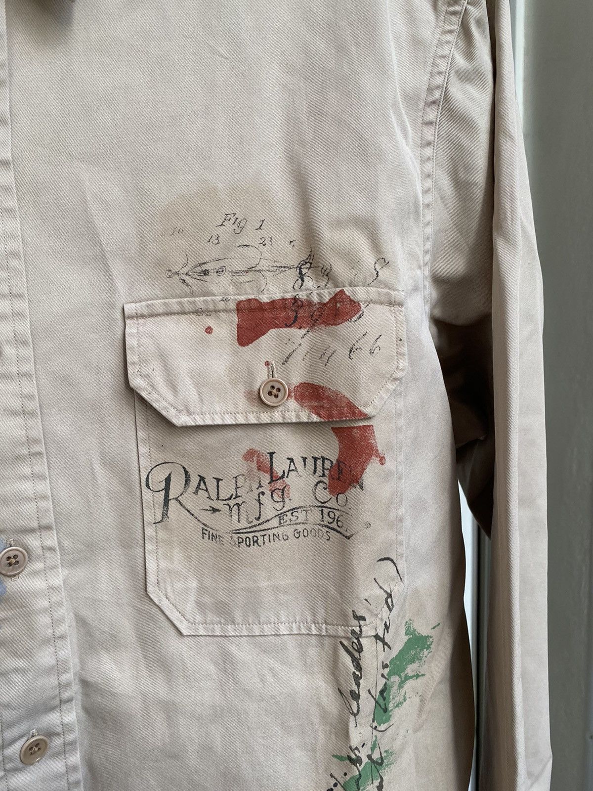 Polo Ralph Lauren × Ralph Lauren × Vintage Vintage Polo Ralph Lauren Button Shirt Size US L / EU 52-54 / 3 - 4 Thumbnail