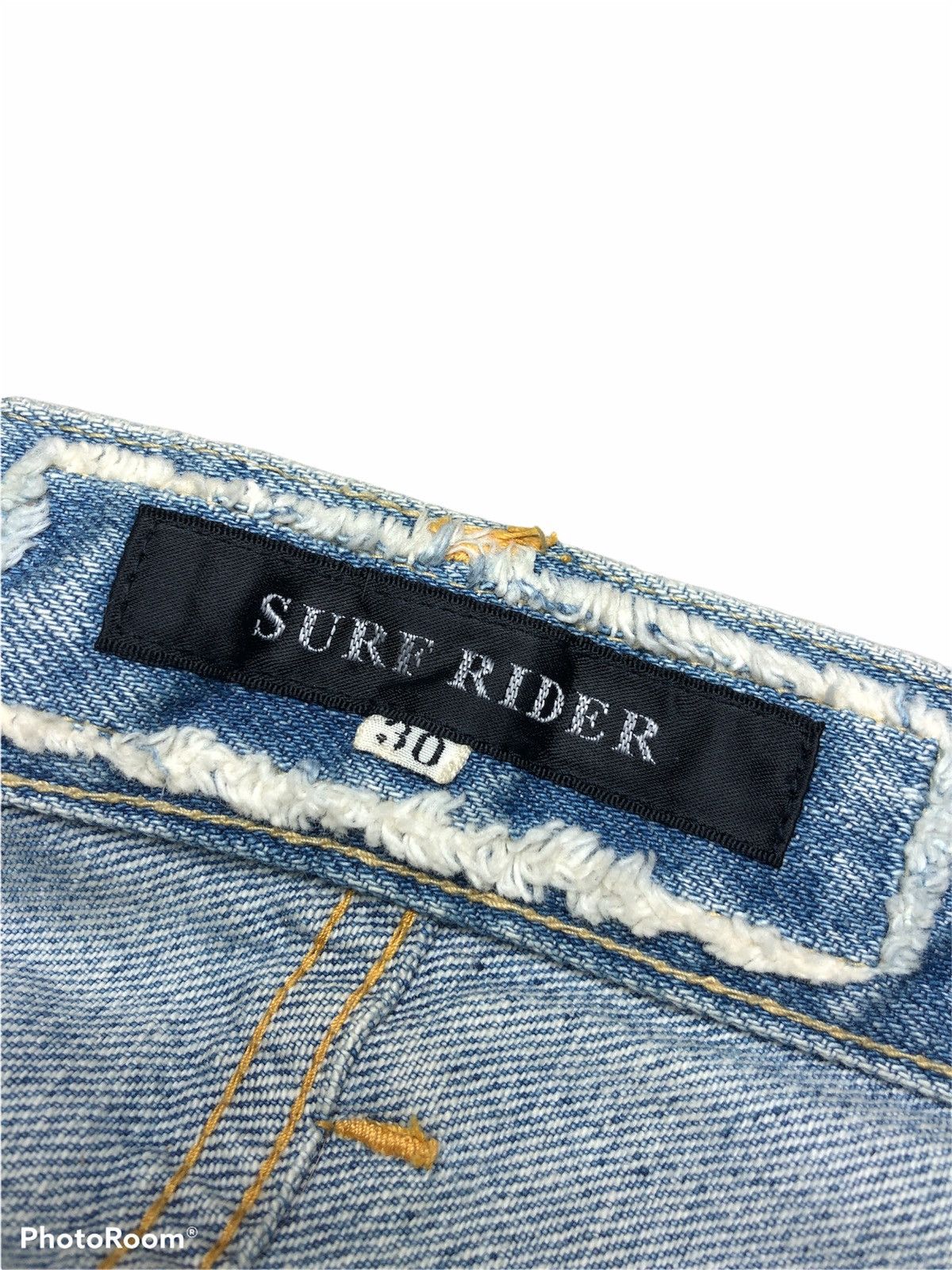 Japanese Brand FLARED TWIST DISTRESSED DENIM BY SURF RIDER Size US 31 - 7 Thumbnail