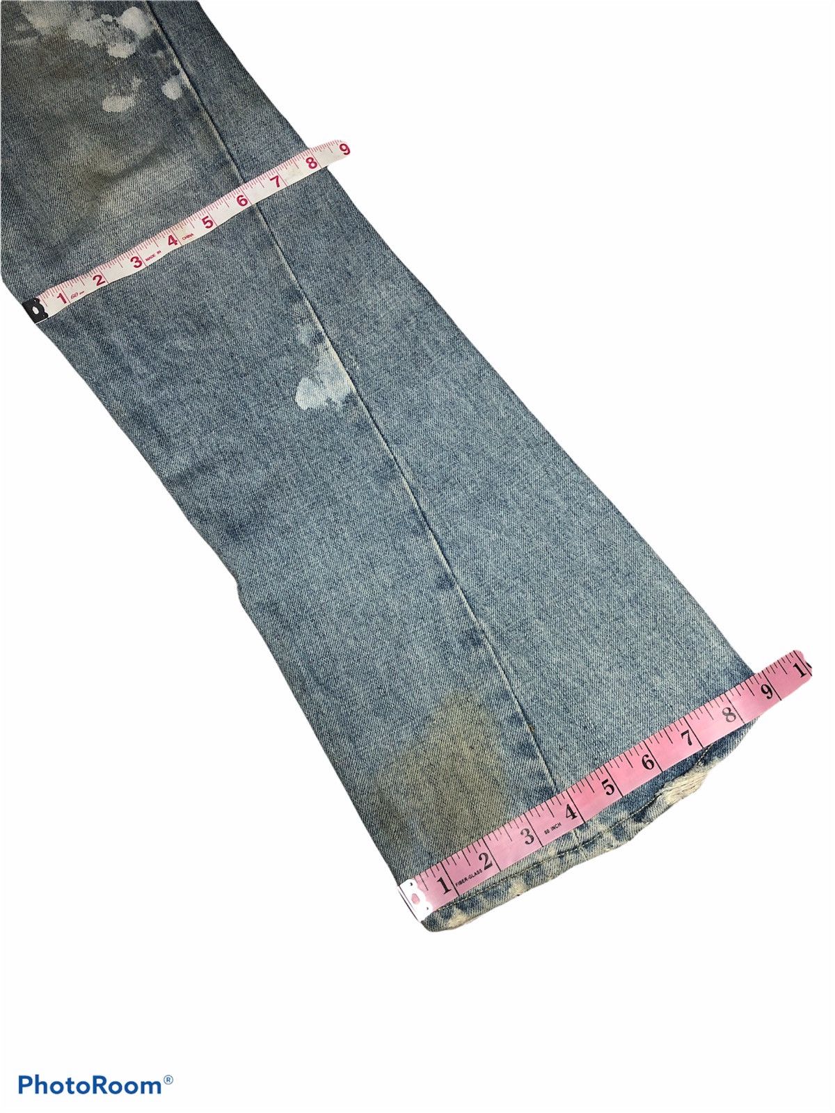 Japanese Brand FLARED TWIST DISTRESSED DENIM BY SURF RIDER Size US 31 - 11 Thumbnail
